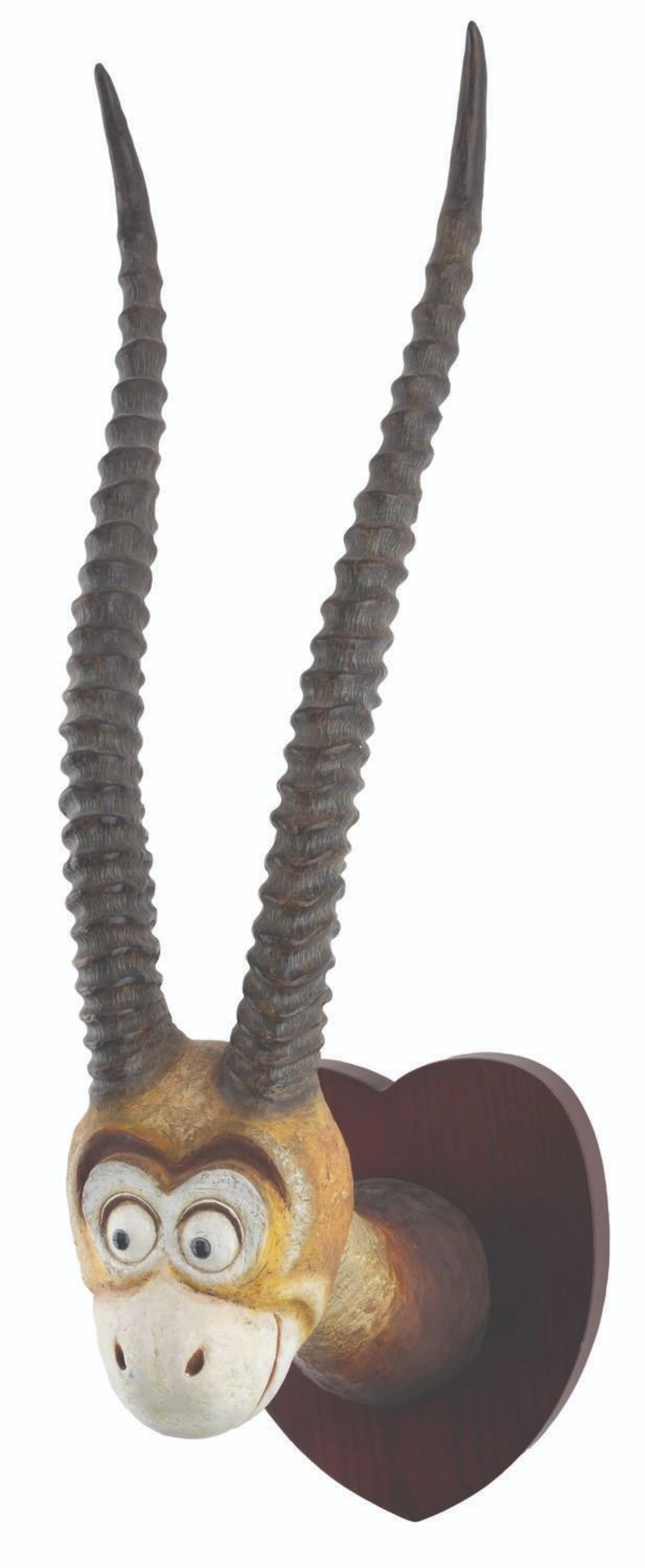 A Dr. Seuss Unorthodox Taxidermy Two Horned Drouberhannis.