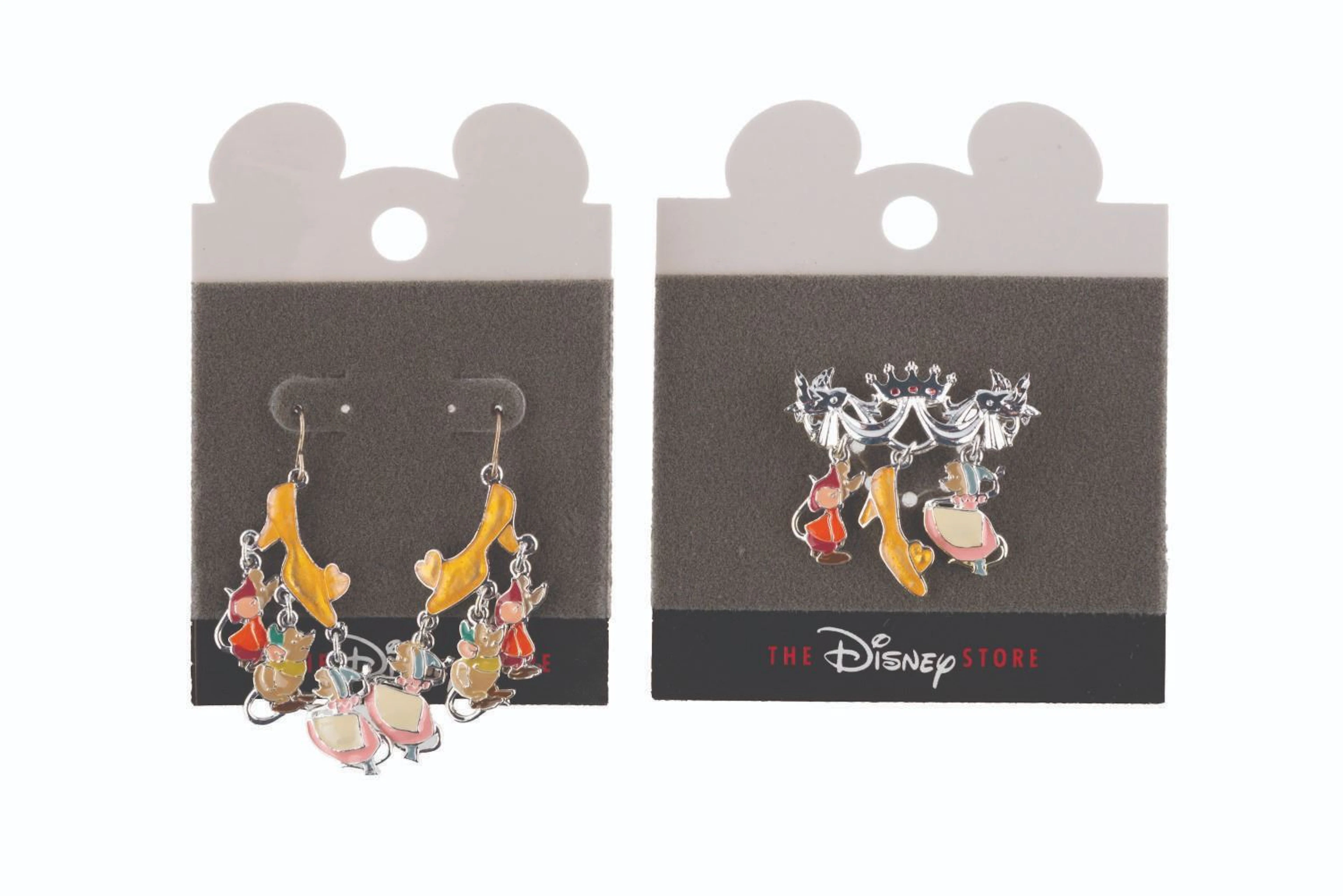 A "Cinderella" Brooch and Earring Set.