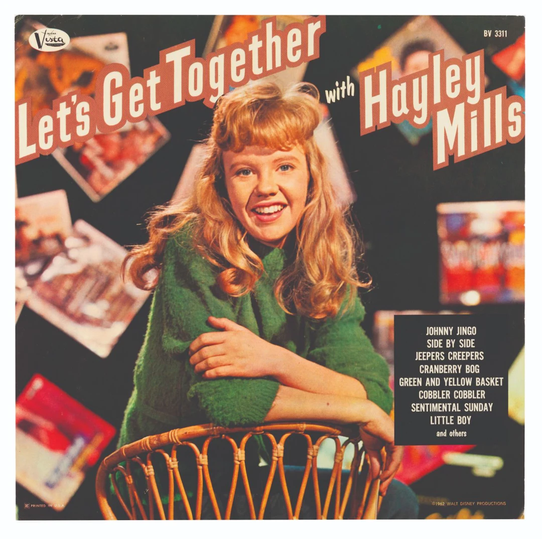 A Hayley Mills "Let's Get Together" LP Cover Slick.