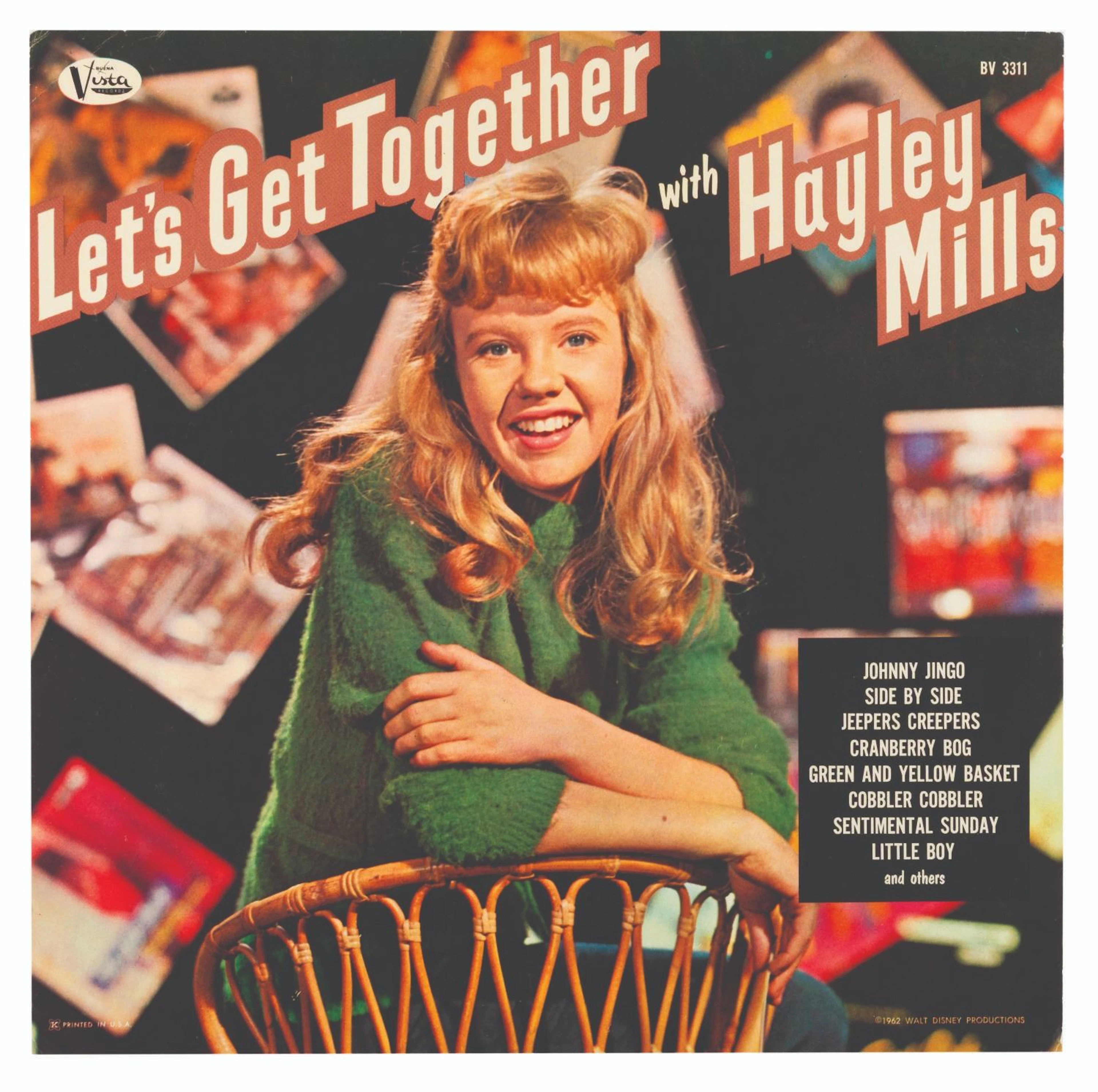 A Hayley Mills "Let's Get Together" LP Cover Slick.