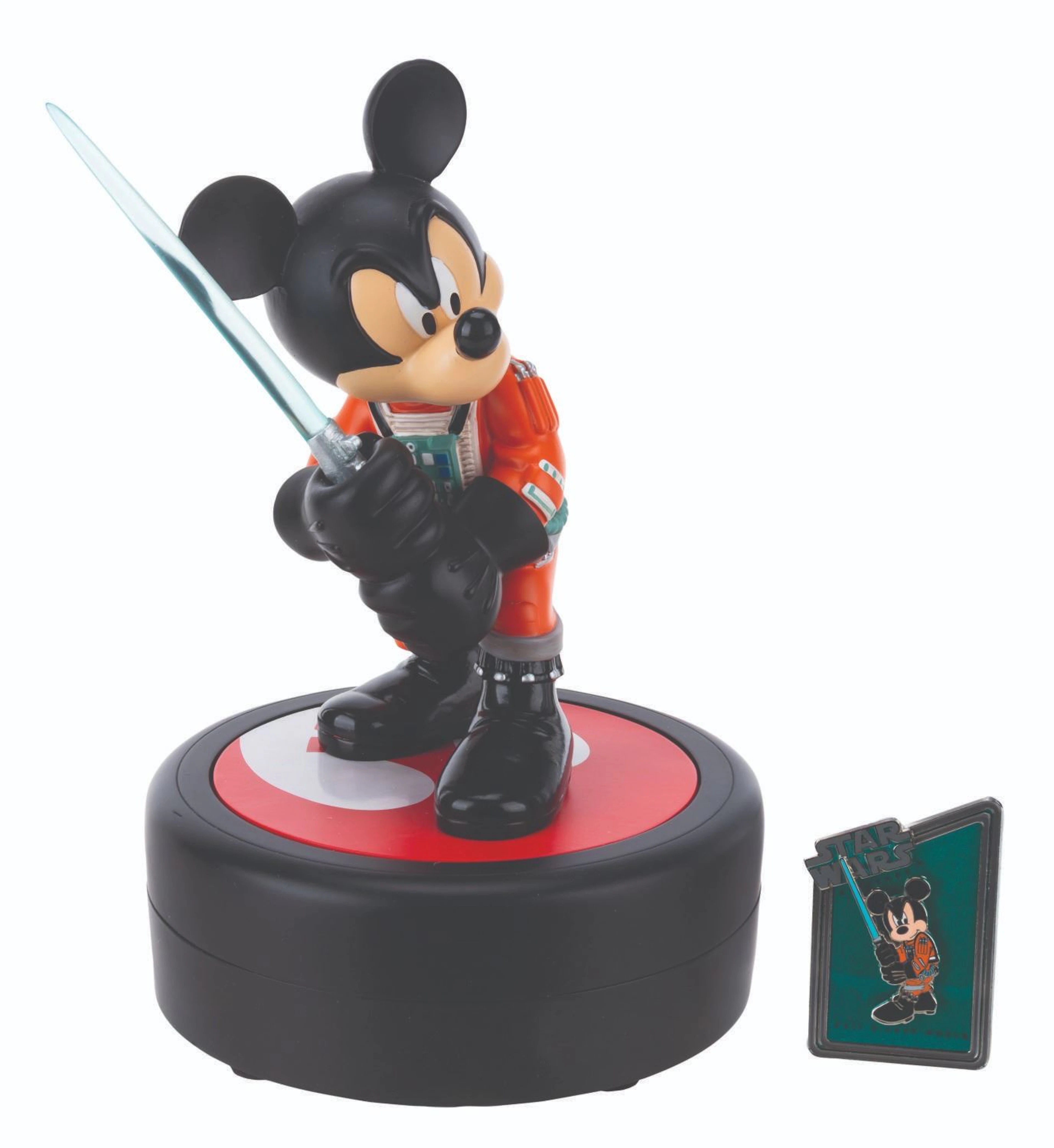 A Mickey Mouse as Luke Skywalker Medium Fig and Pin.
