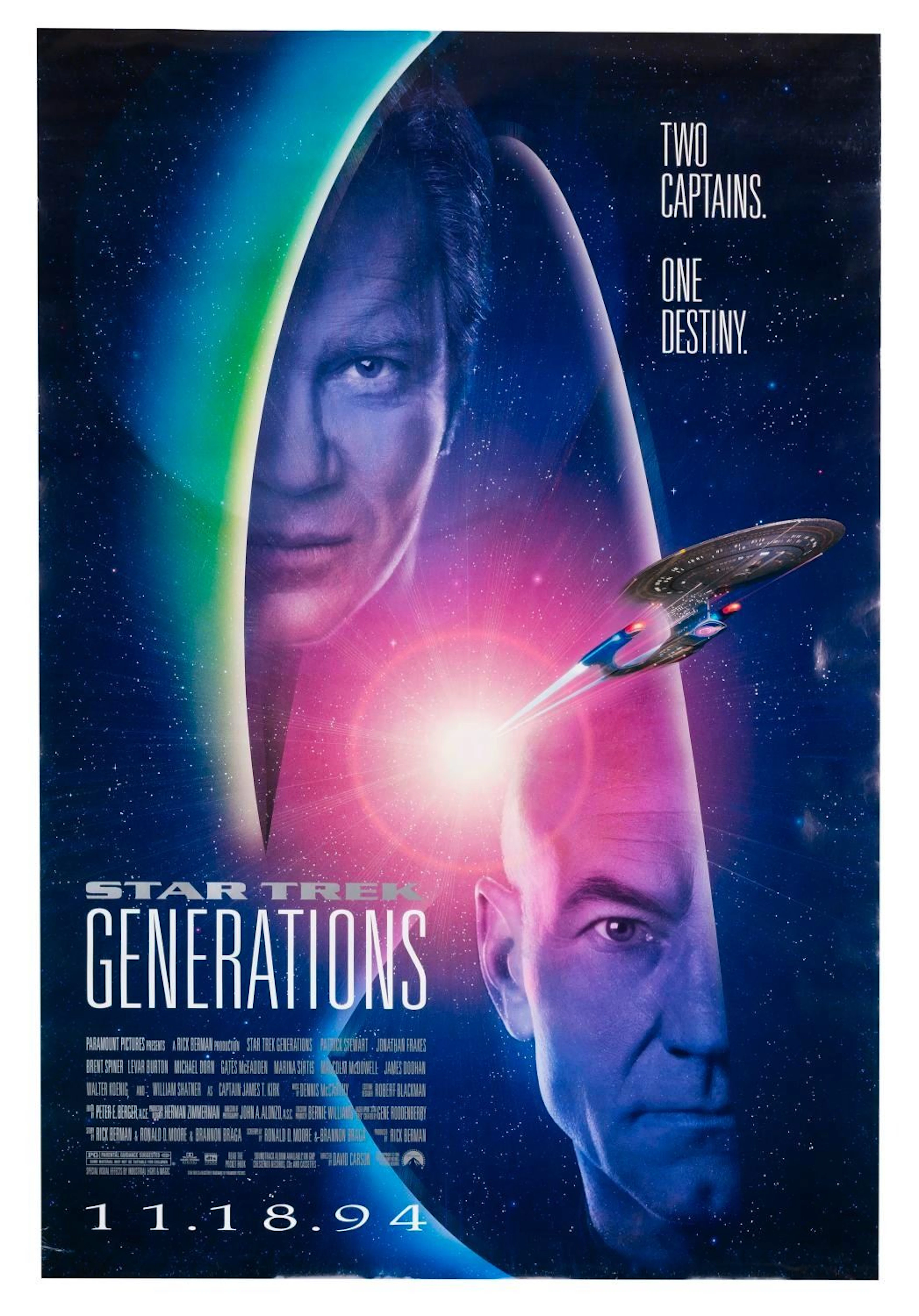 A "Star Trek: Generations" One-Sheet.