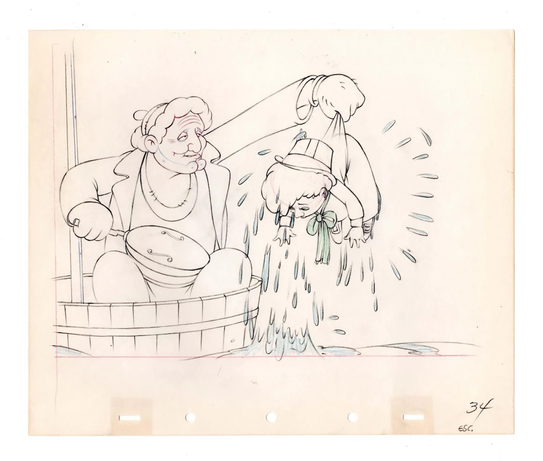 A "Mother Goose Goes Hollywood" Production Drawing.