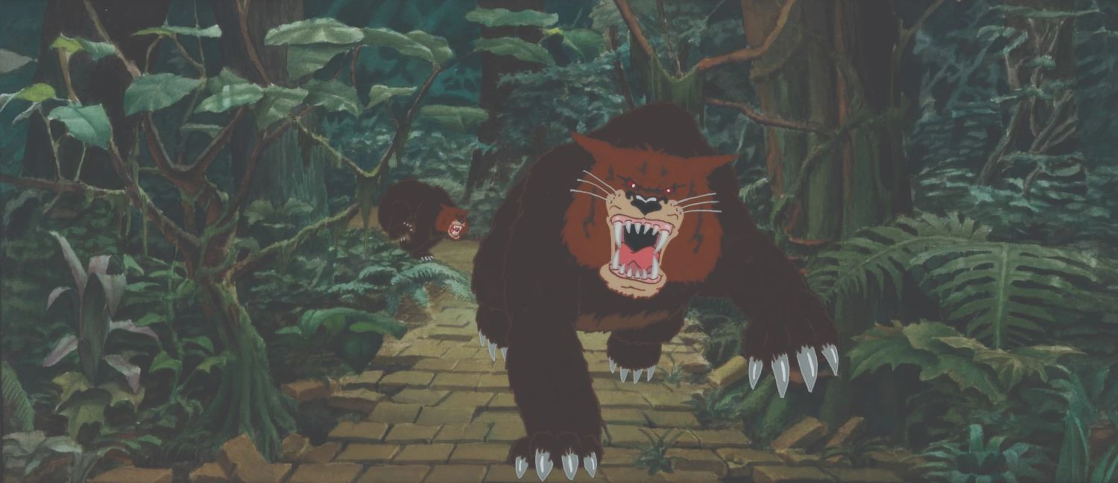 A Rob Roy Macveigh "Wizard of Oz " Kalidahs Cel and Background.