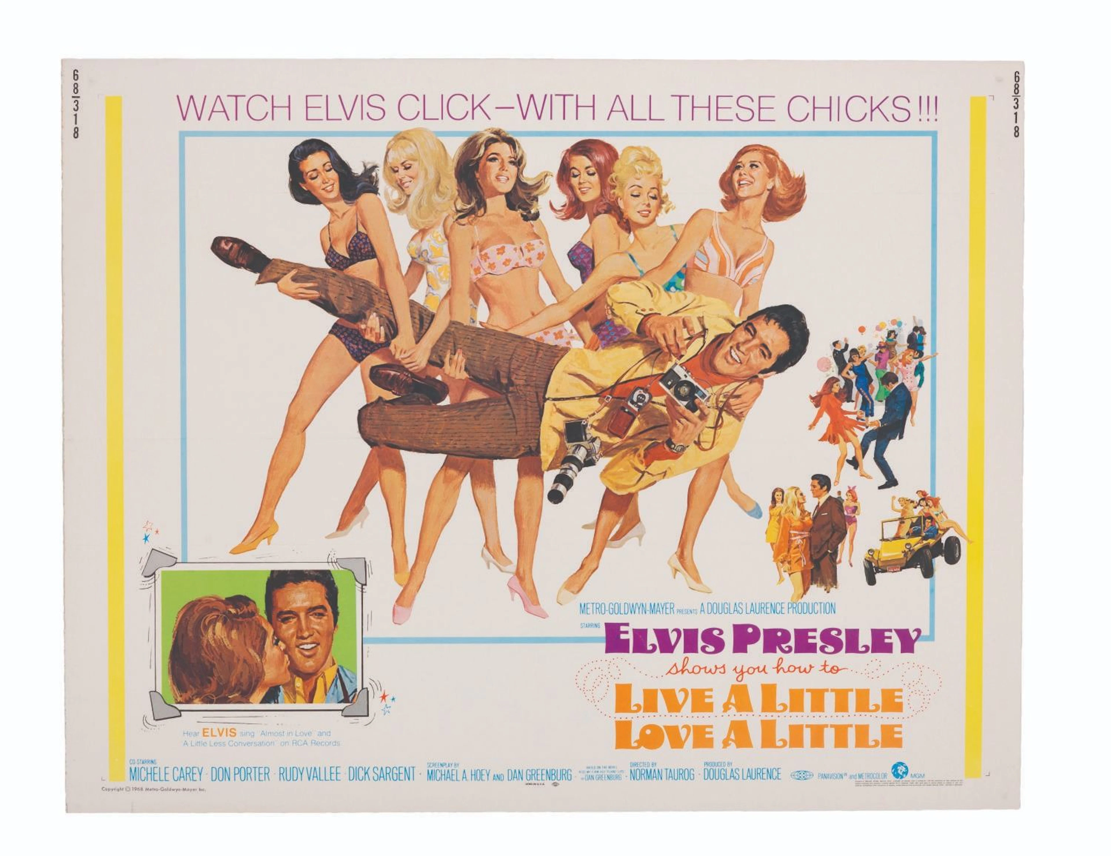 An Elvis “Live A Little, Love A Little” Half-Sheet.