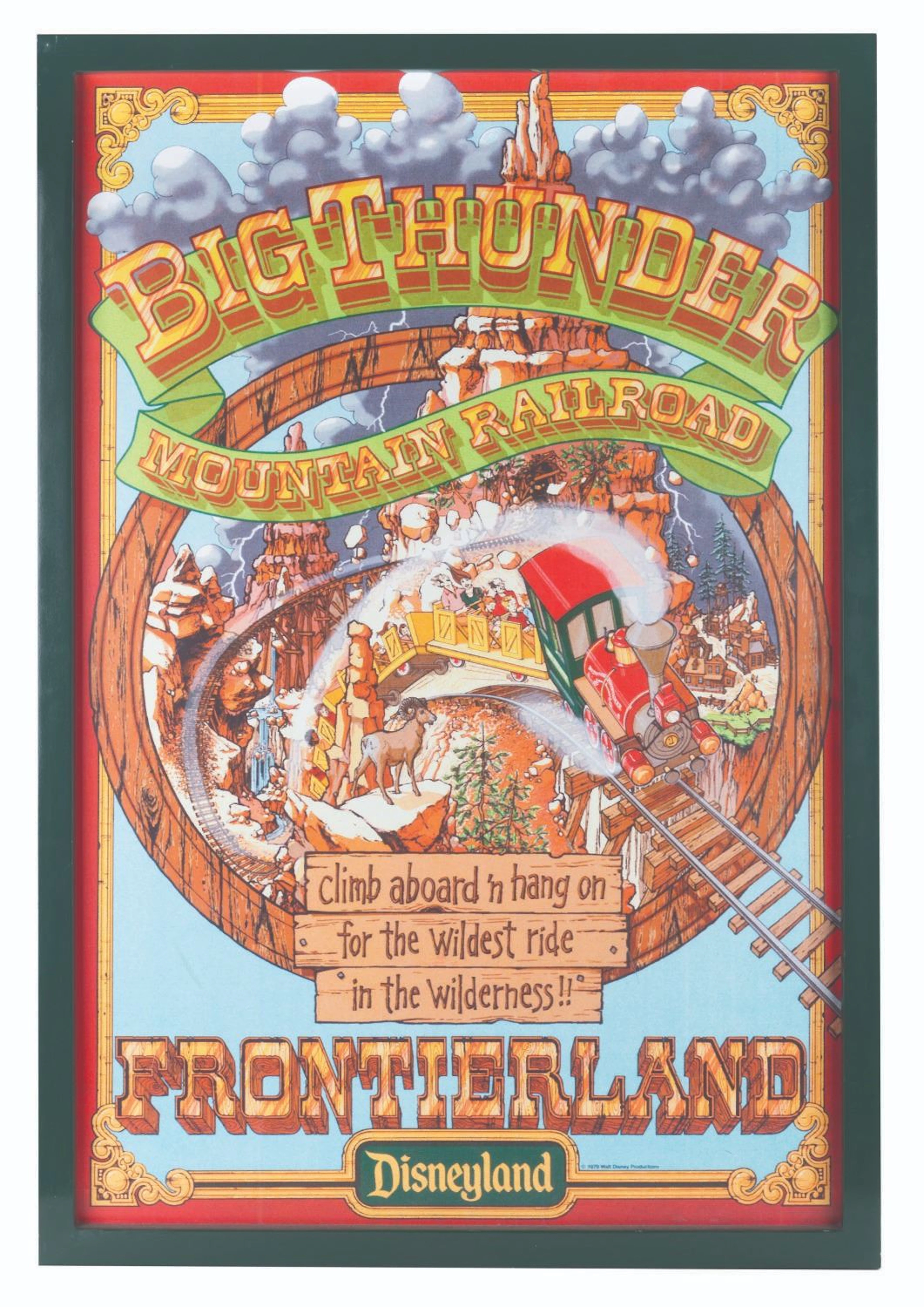 A "The Goldbergs" Big Thunder Mountain Railroad Poster Prop.