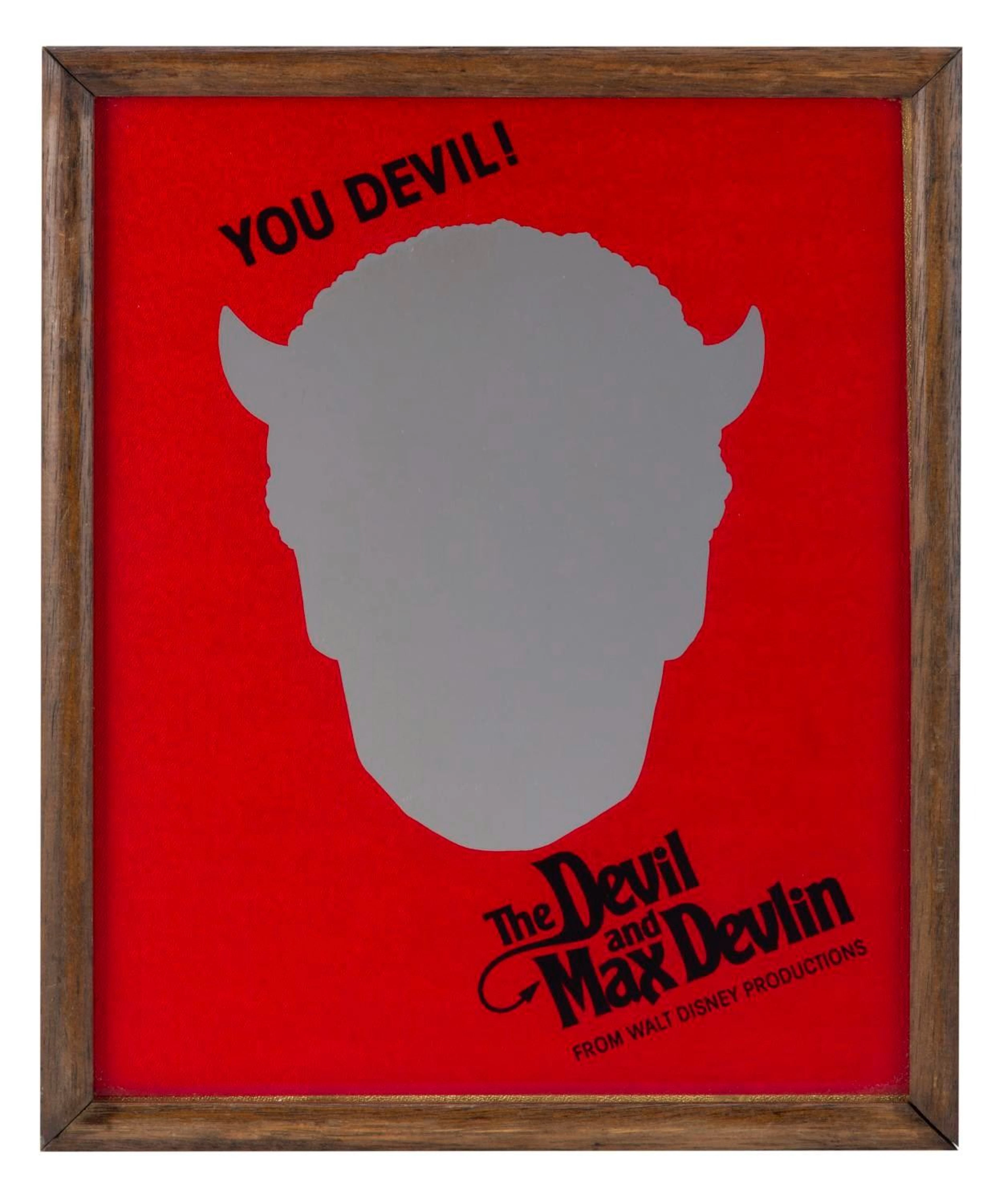 A Rare "The Devil and Max Devlin" Promotional Mirror.