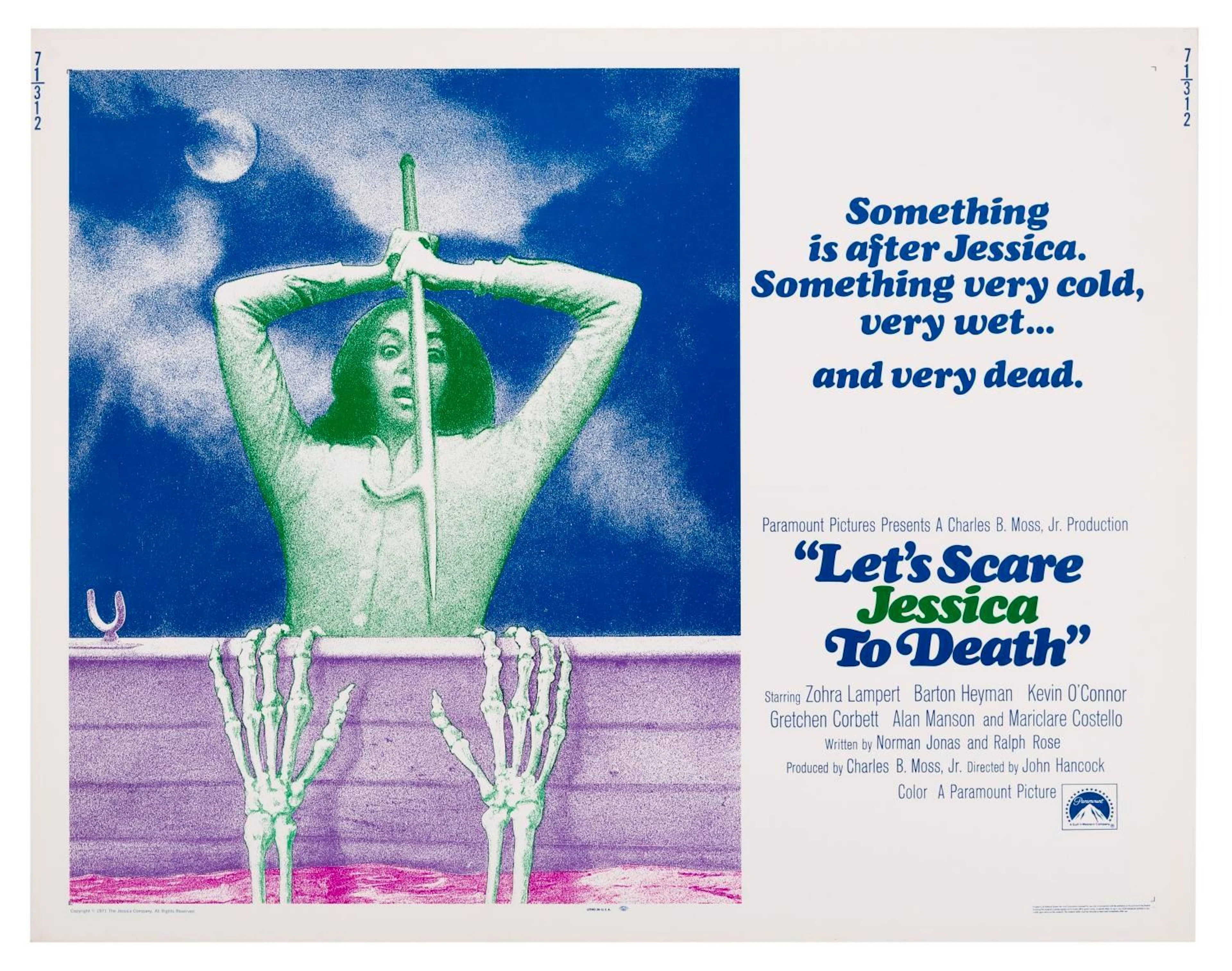 A "Let's Scare Jessica To Death" Half-Sheet.