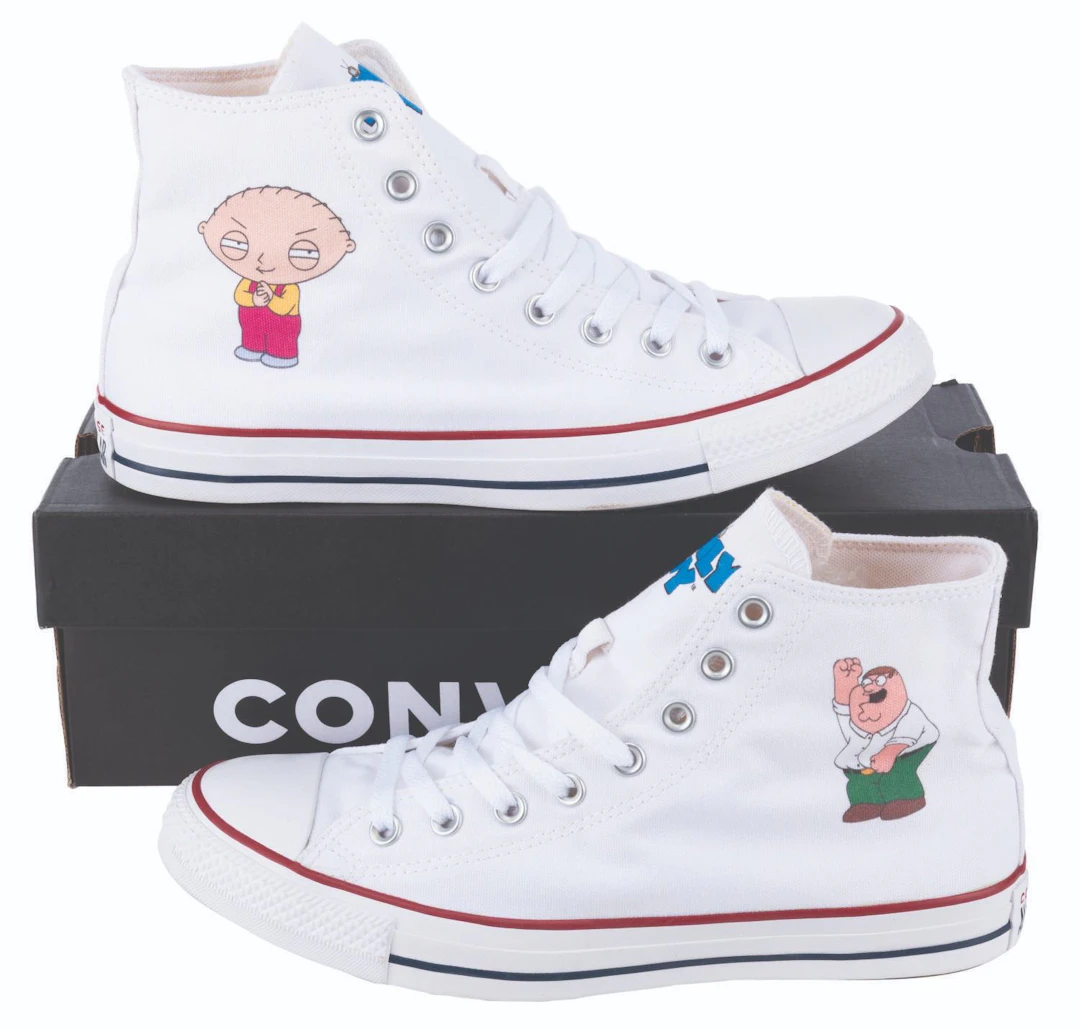 "Family Guy" Writing Staff Exclusive Converse Sneakers.