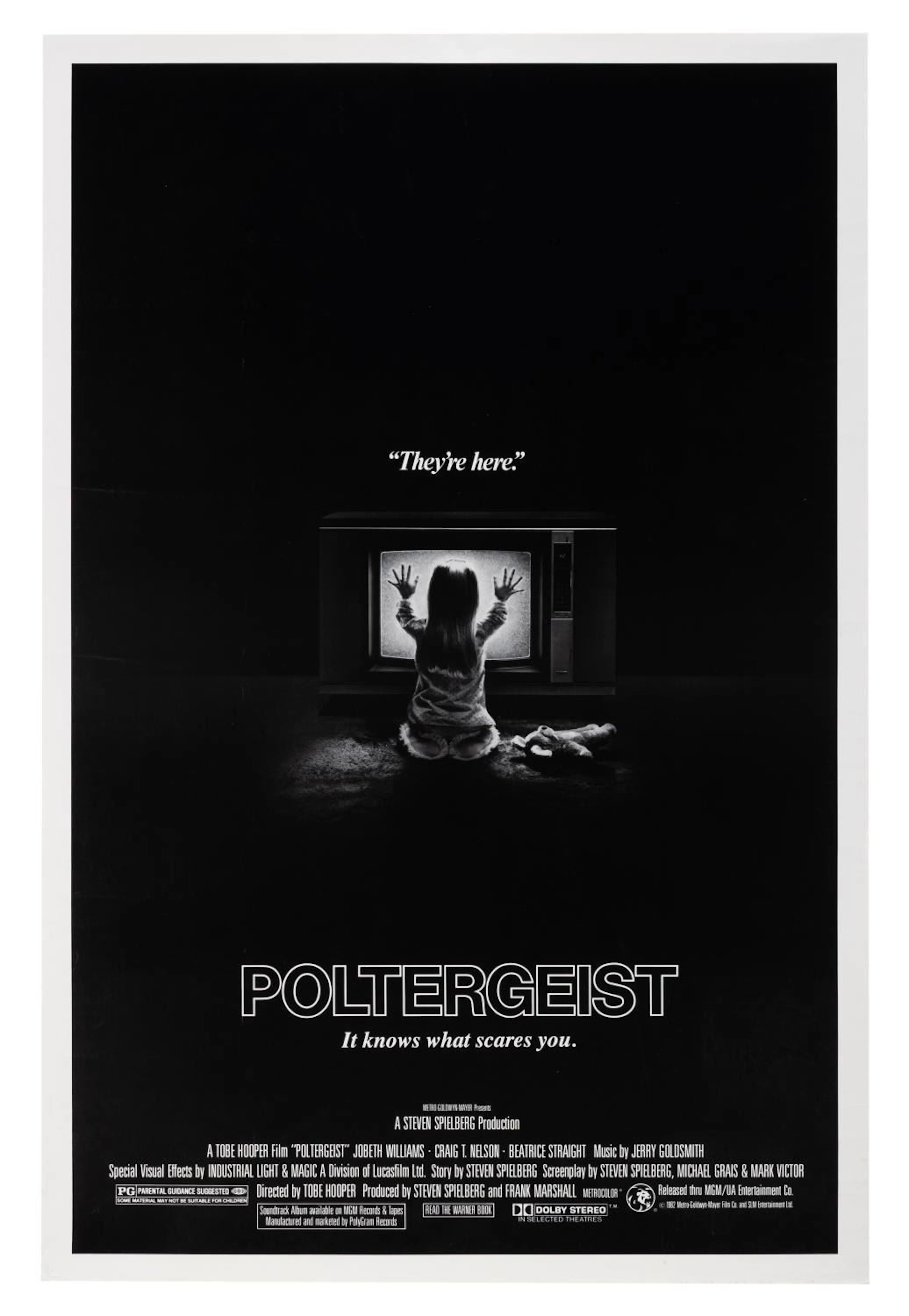 A "Poltergeist" One-Sheet Poster.
