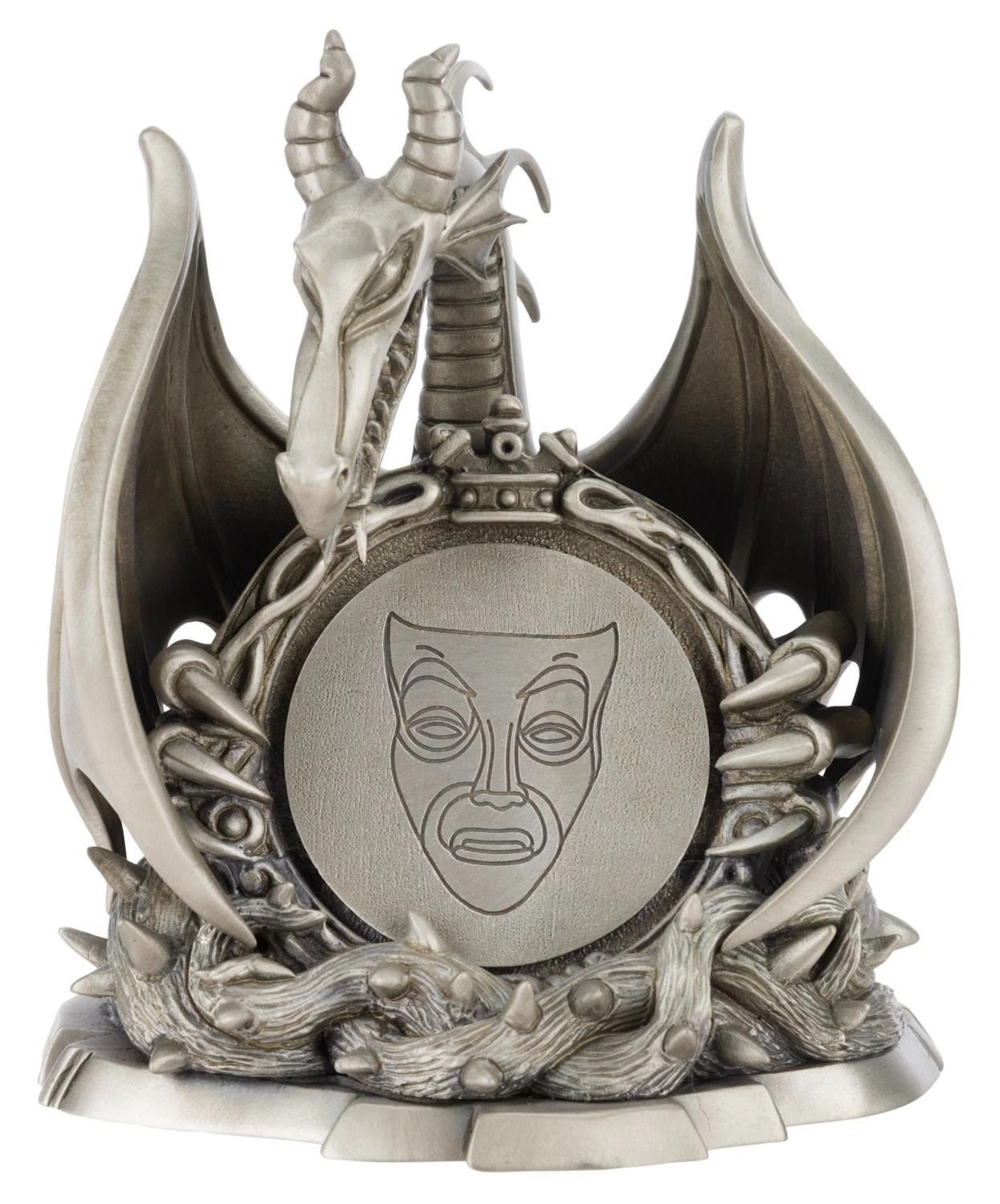 A Maleficent Dragon & Magic Mirror Sculpture.