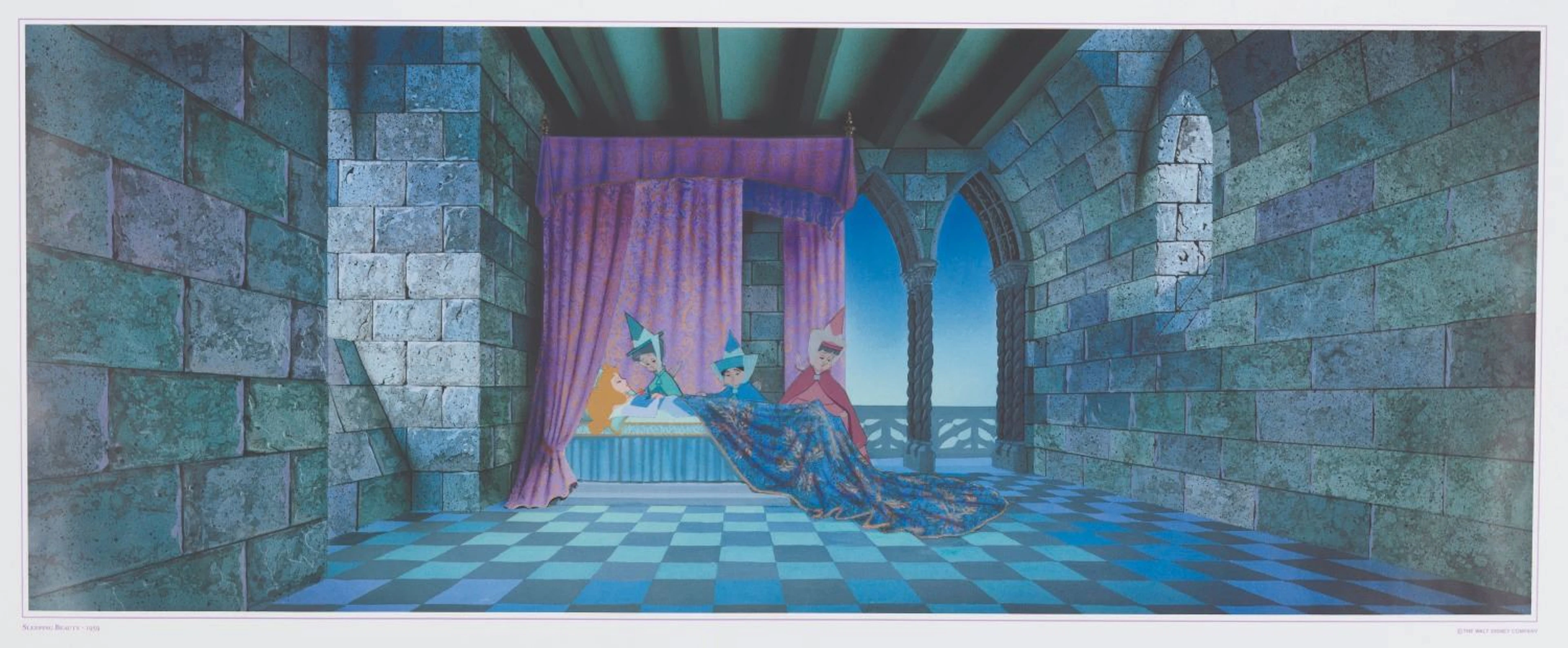 A Disney Gallery Images "Sleeping Beauty " Lithograph.