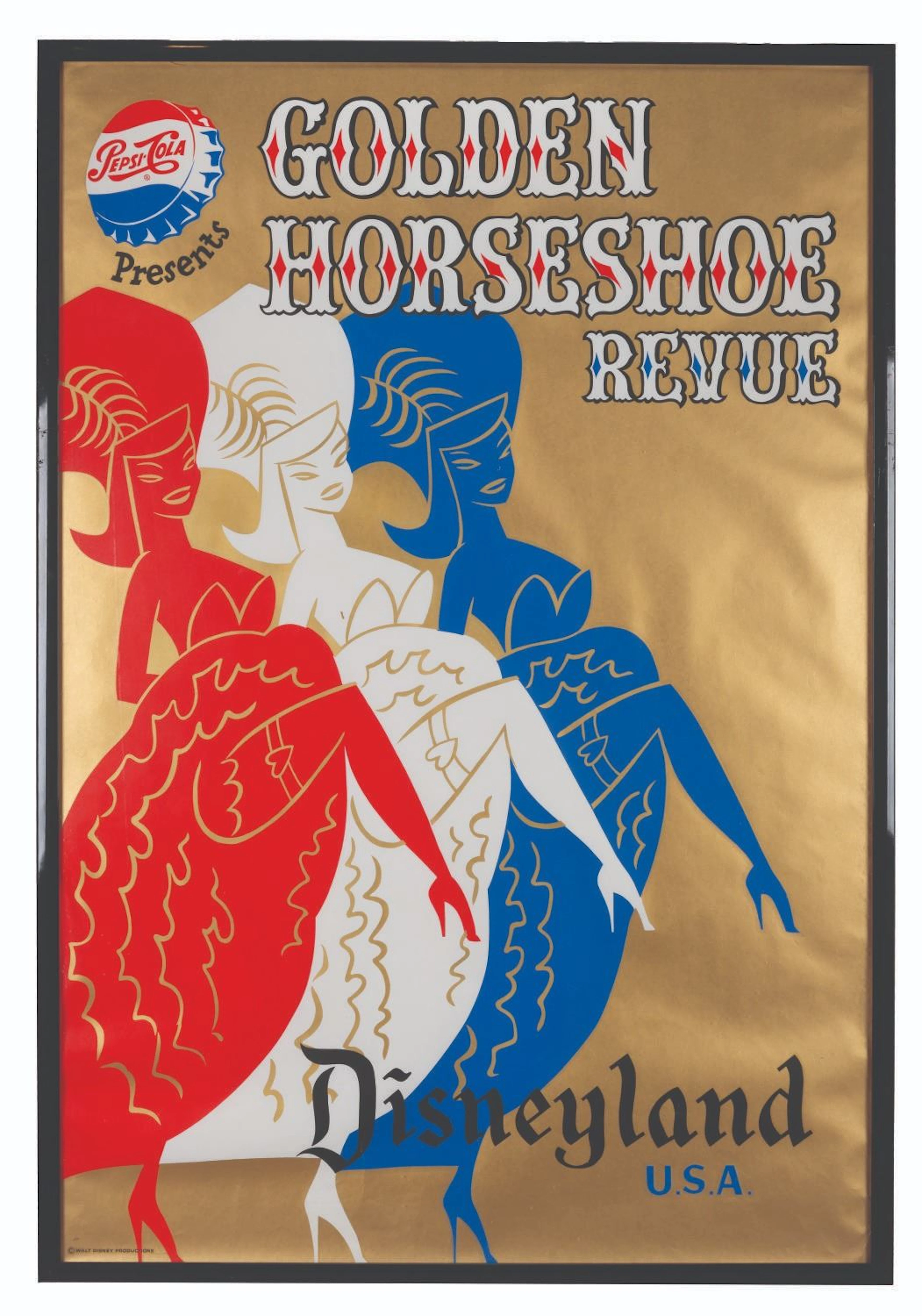 A Golden Horseshoe Revue Attraction Poster.