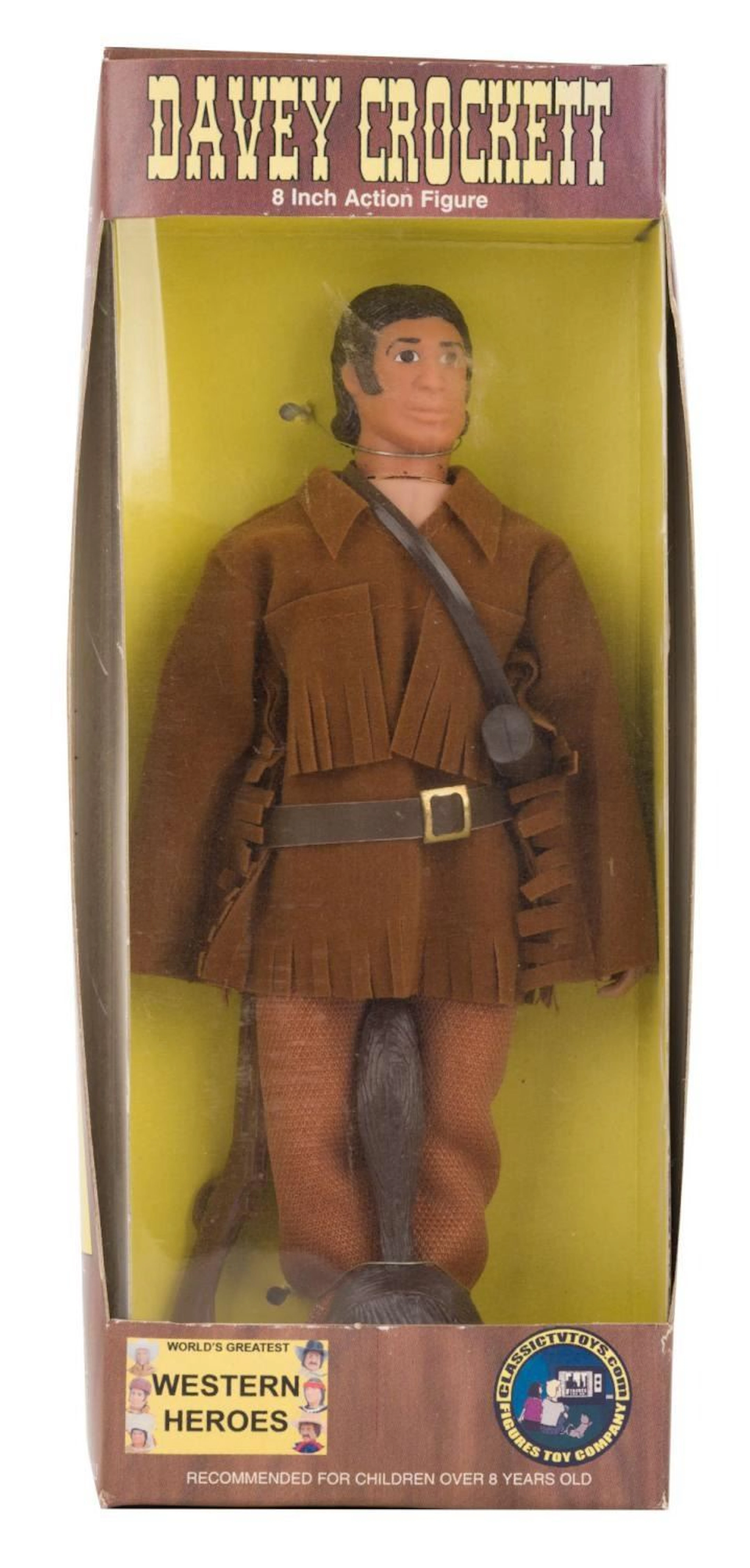 A "Davey" Crockett Action Figure by Classic TV Toys.