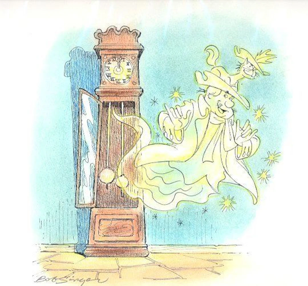 A "Funky Phantom" Original Bob Singer Drawing.