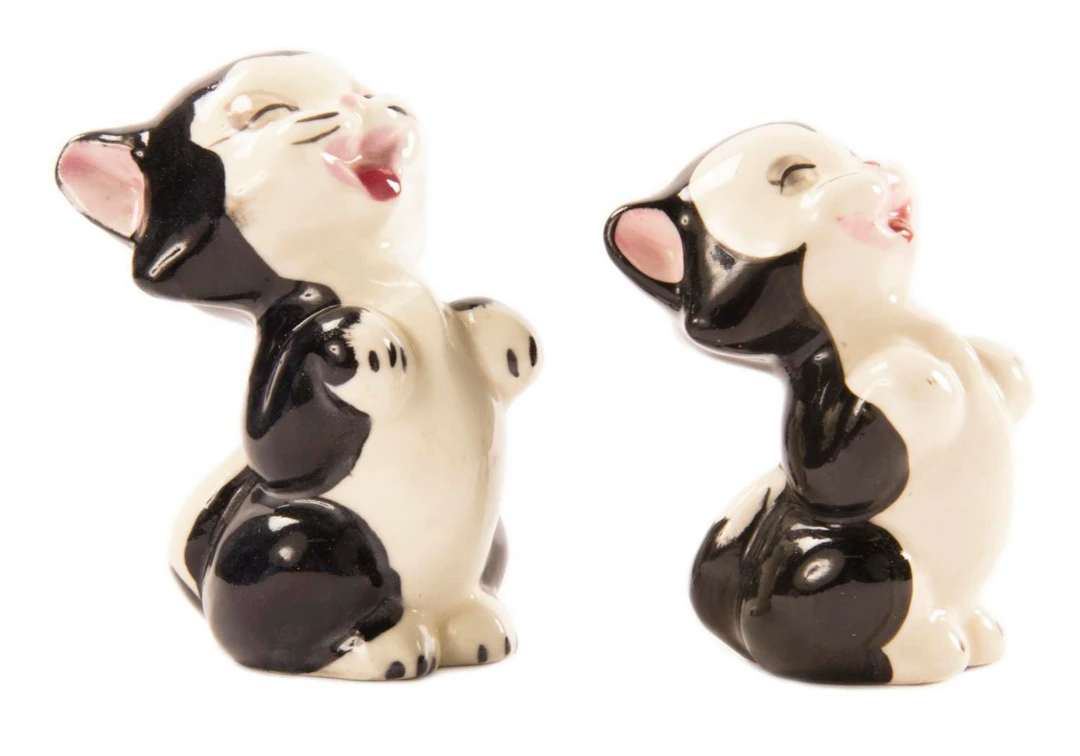 A Pair of Brayton Laguna Figaro Hand-Painted Ceramic Figurines.