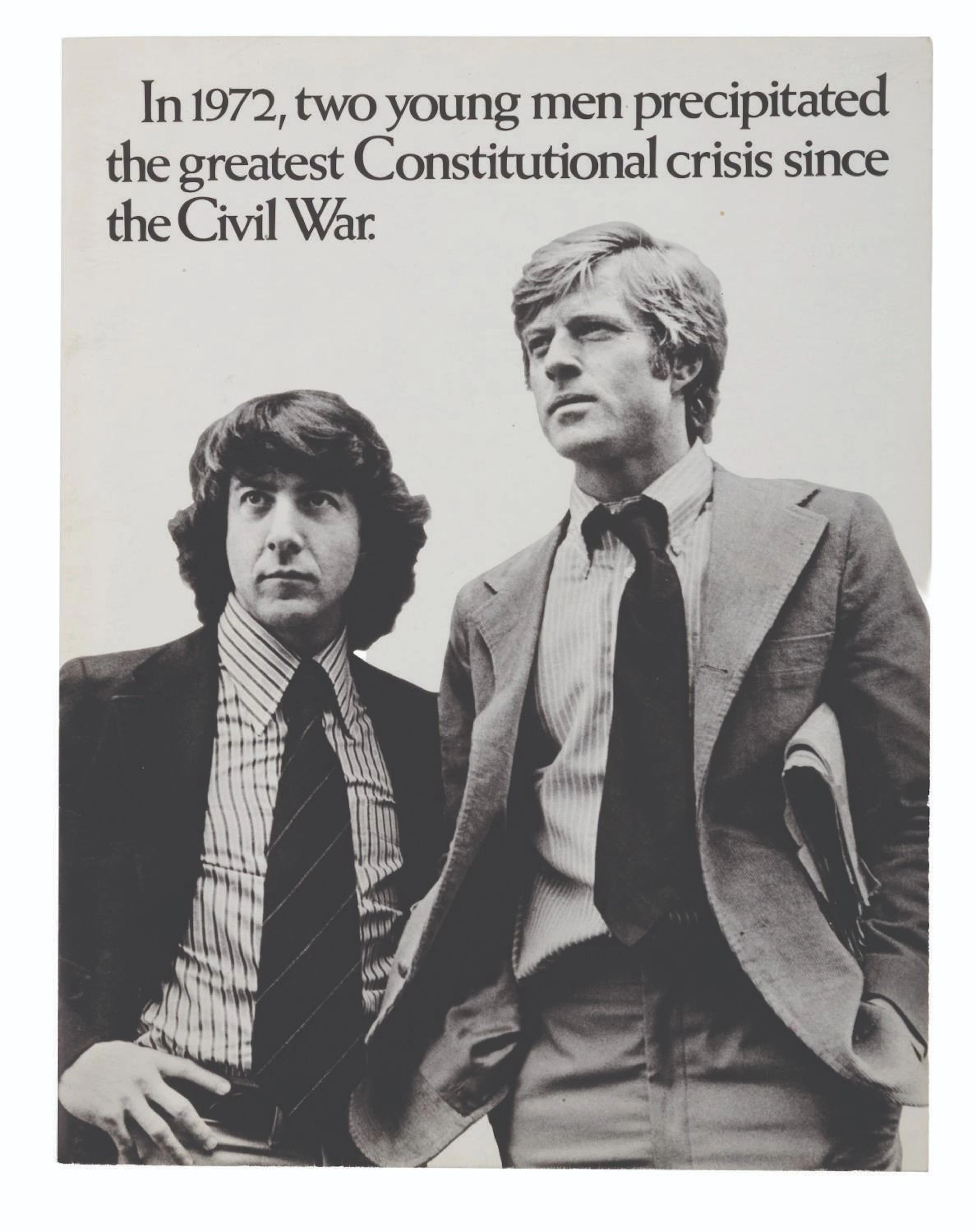 An "All the President's Men" Movie Promotional Poster.