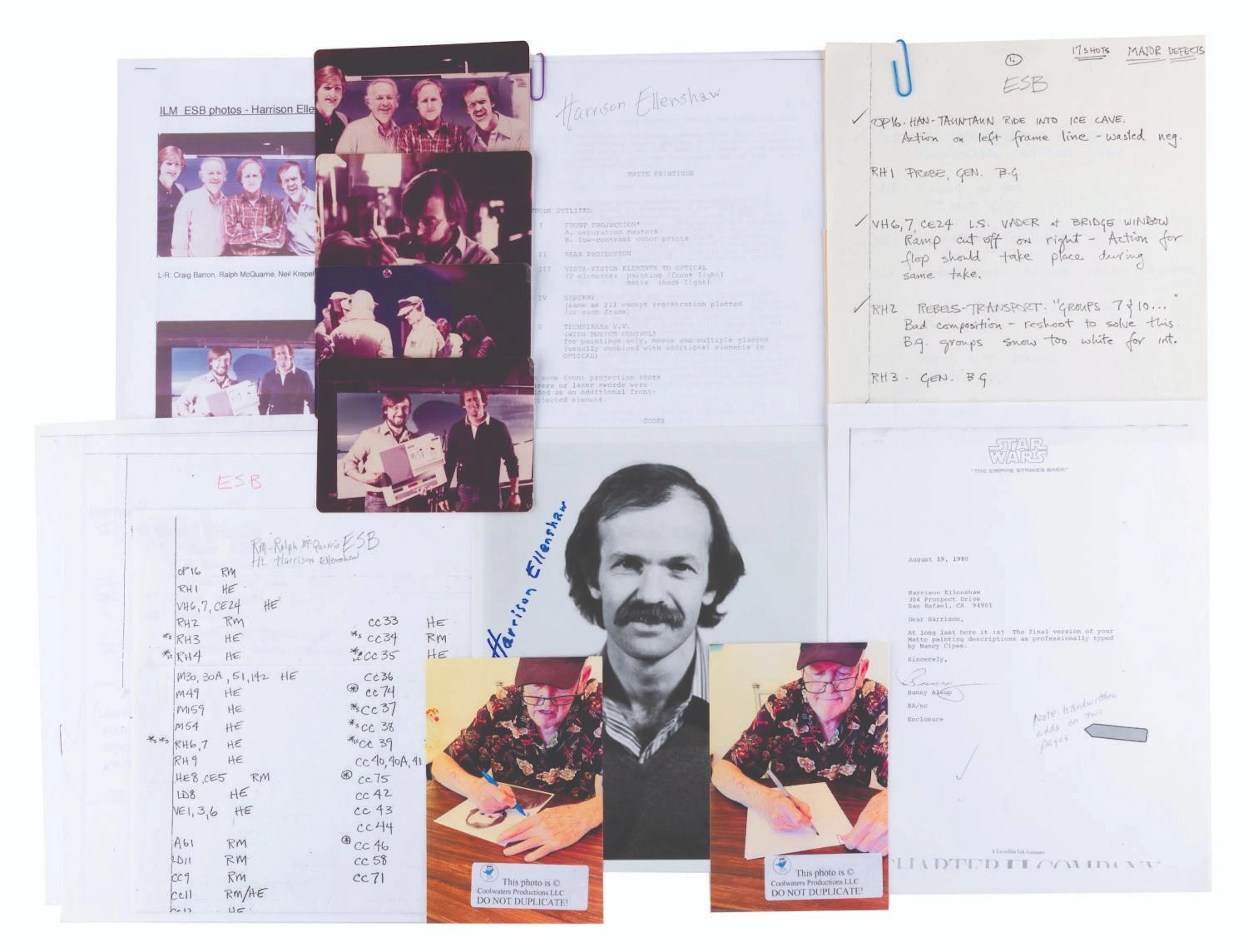 A Large Collection of "Empire Strikes Back" Production Materials.