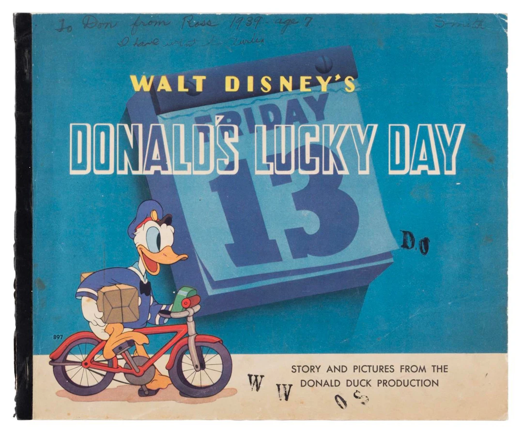 A "Donald's Lucky Day" Story Book by Whitman.