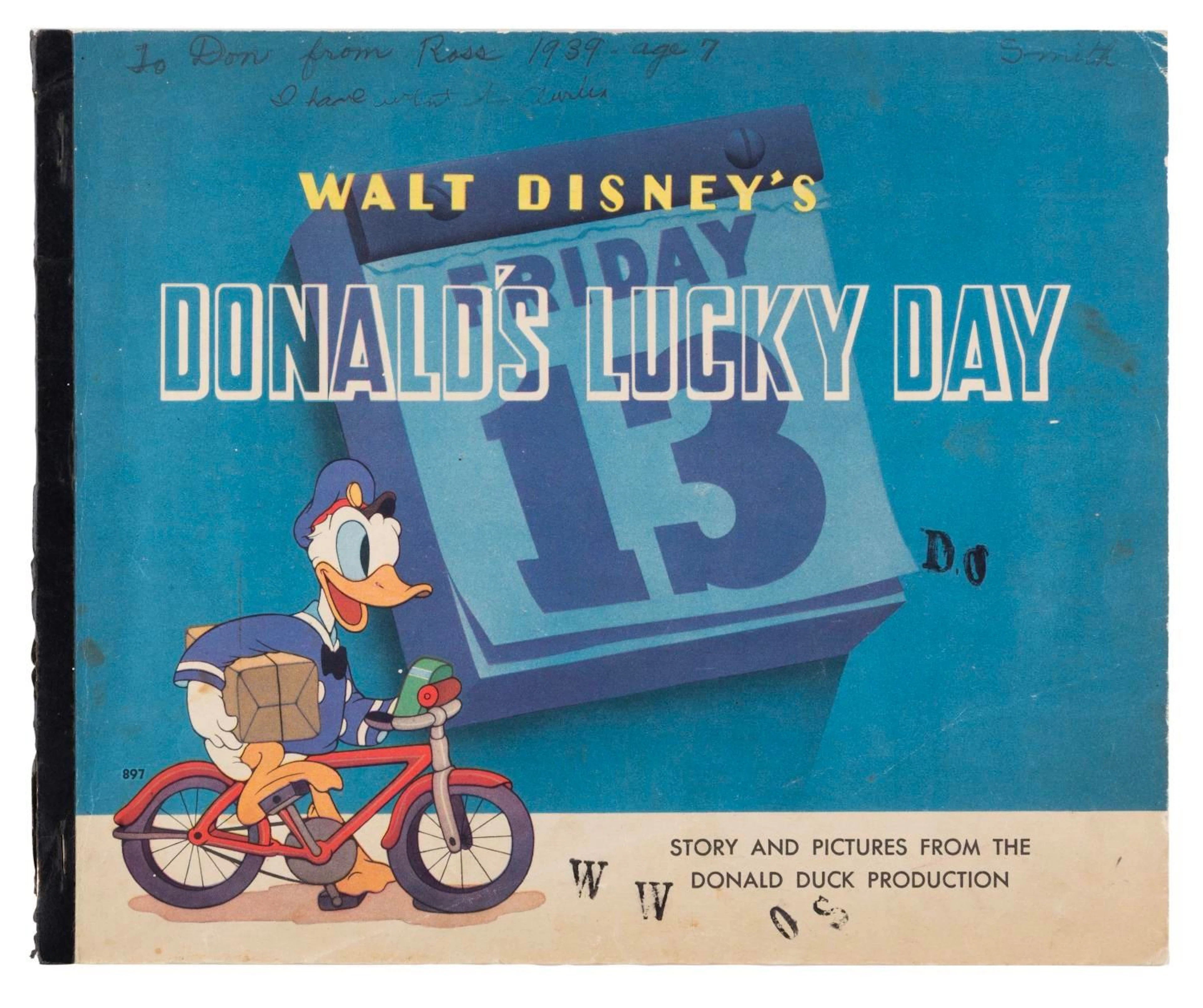 A "Donald's Lucky Day" Story Book by Whitman.