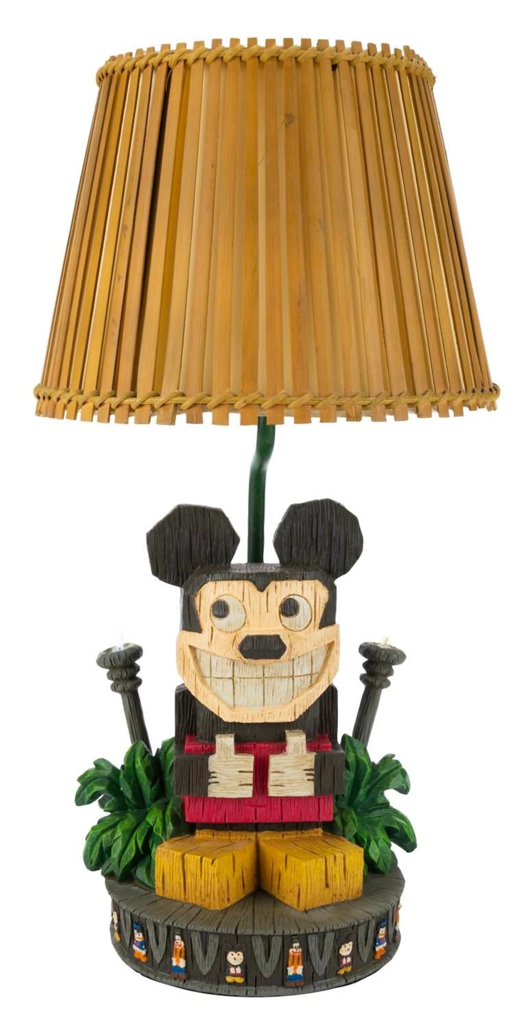 A Mickey Mouse Tiki Lamp.