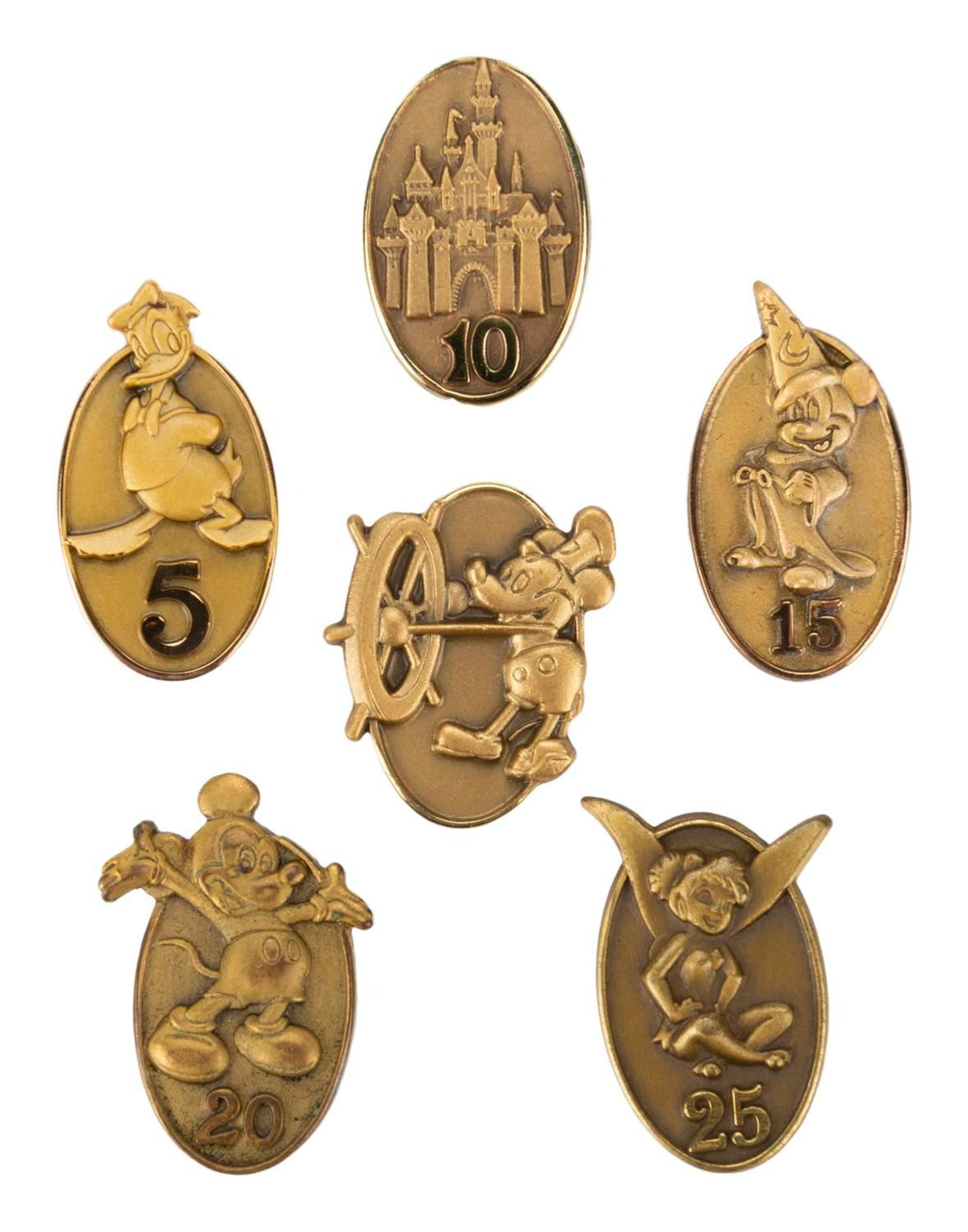 A Cast Member Service Pin Collection.