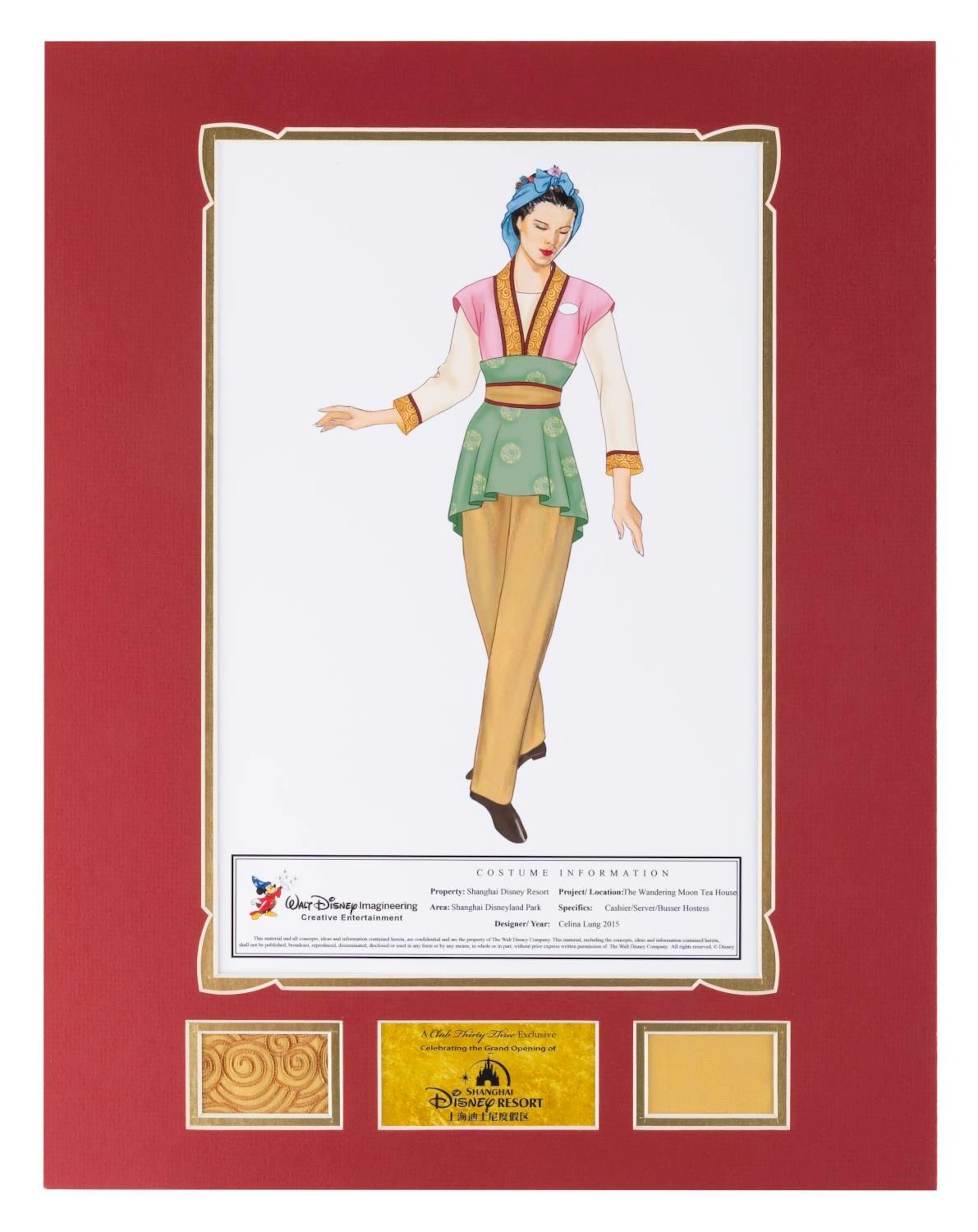 A Club 33 Shanghai Disneyland Costume Design.