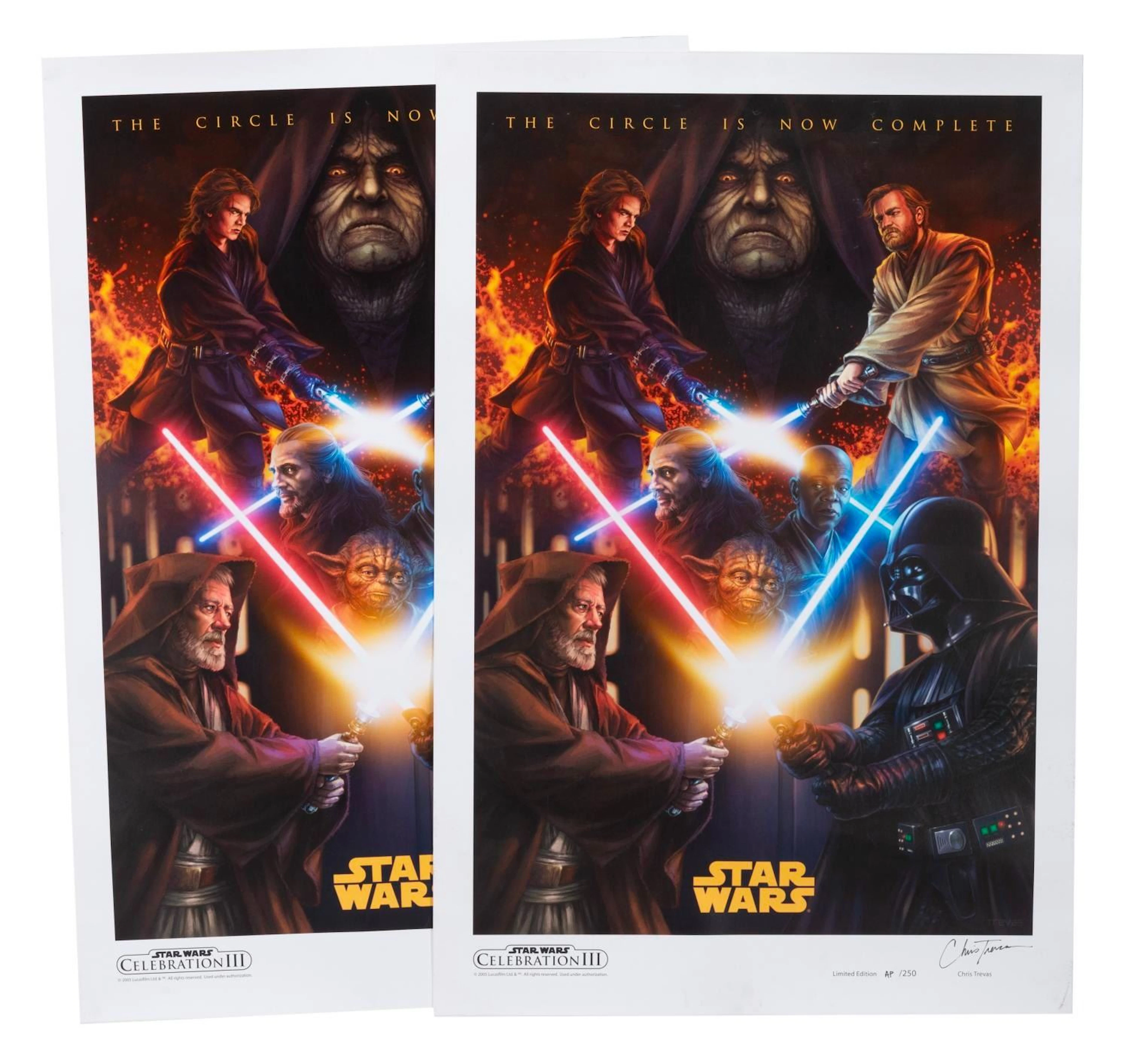 A Pair of Star Wars Celebration III Limited Edition Prints.