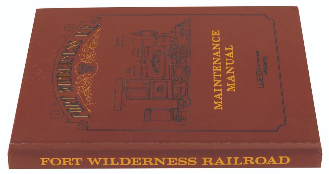 A Fort Wilderness Railroad Maintenance Manual.