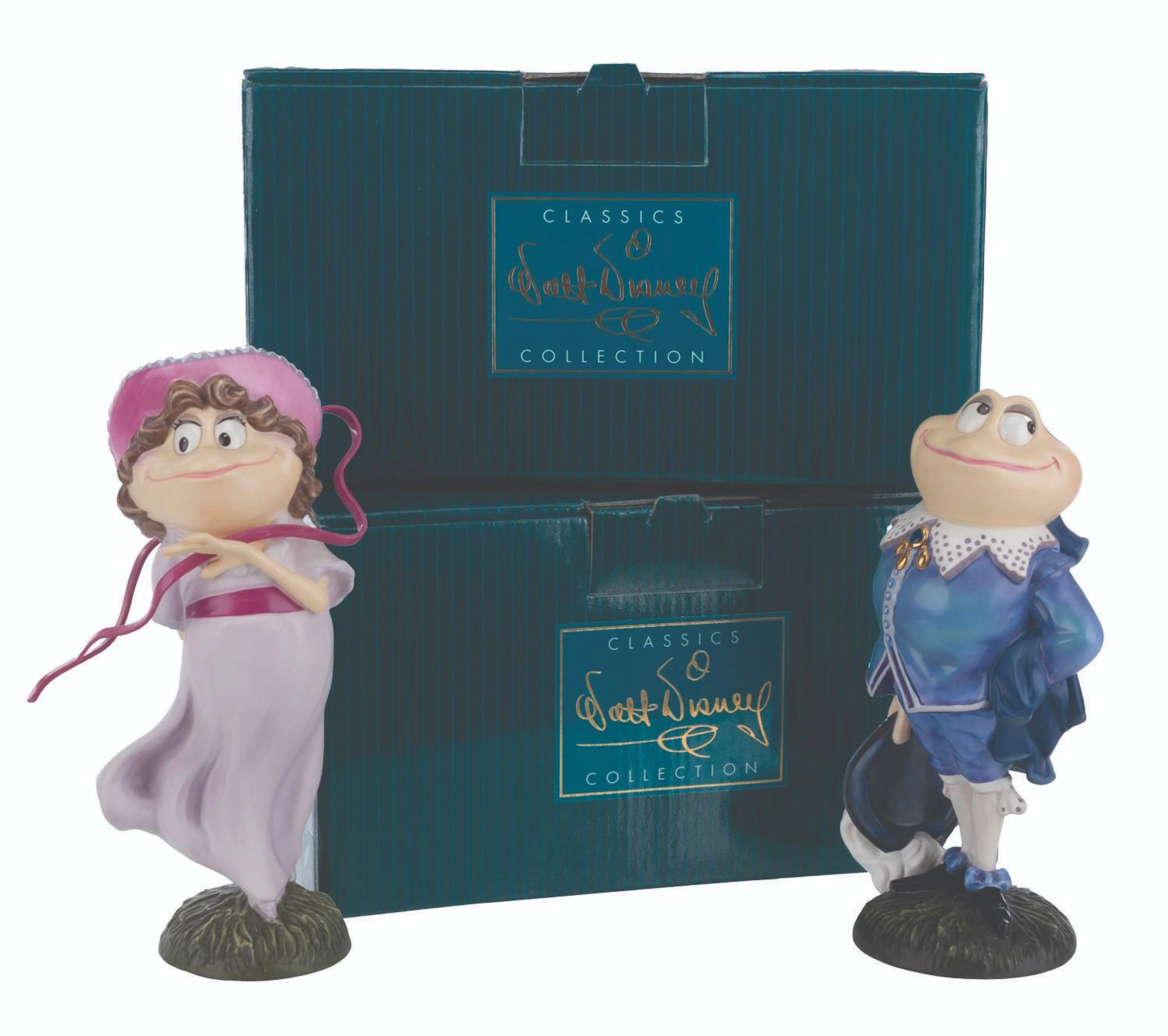 A Pair of Walt Disney Classic Collection Mr. Toad Figurines.