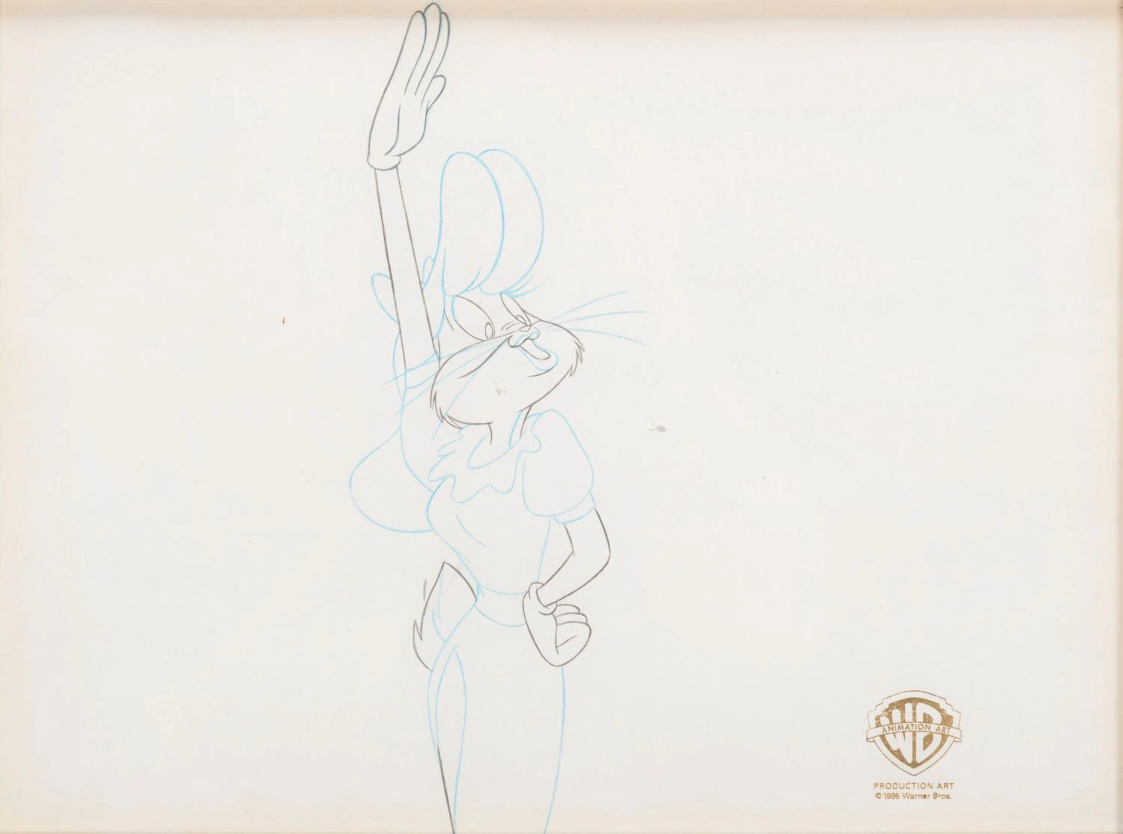A "Hare Jordan" Original Production Drawing.