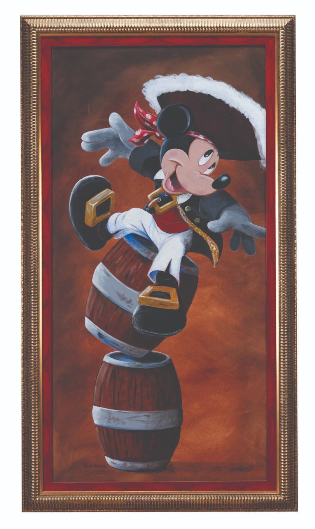 An “Ahoy Mickey” Original Painting by Brian Blackmore.