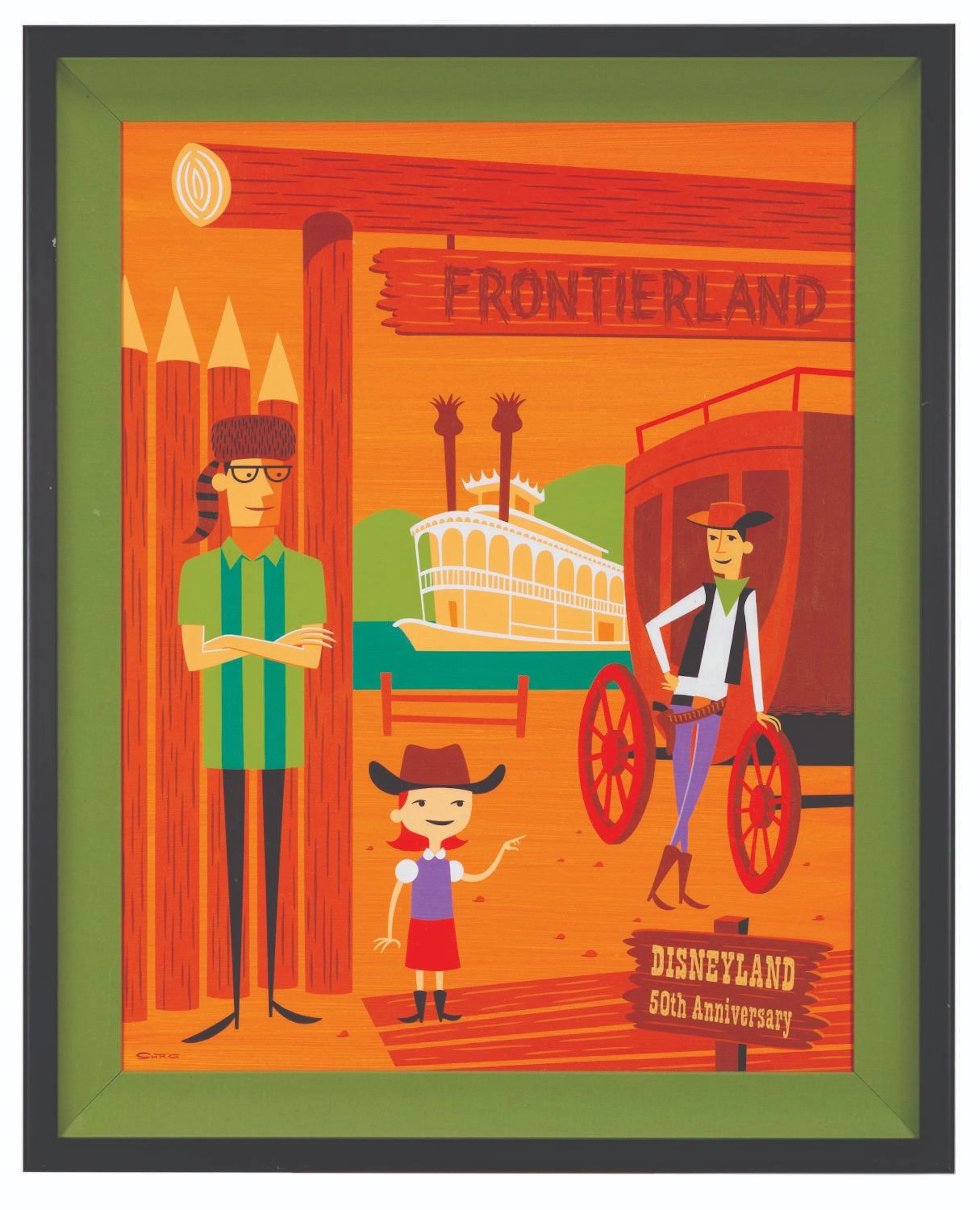 The SHAG Frontierland 50th Anniversary Original Painting.