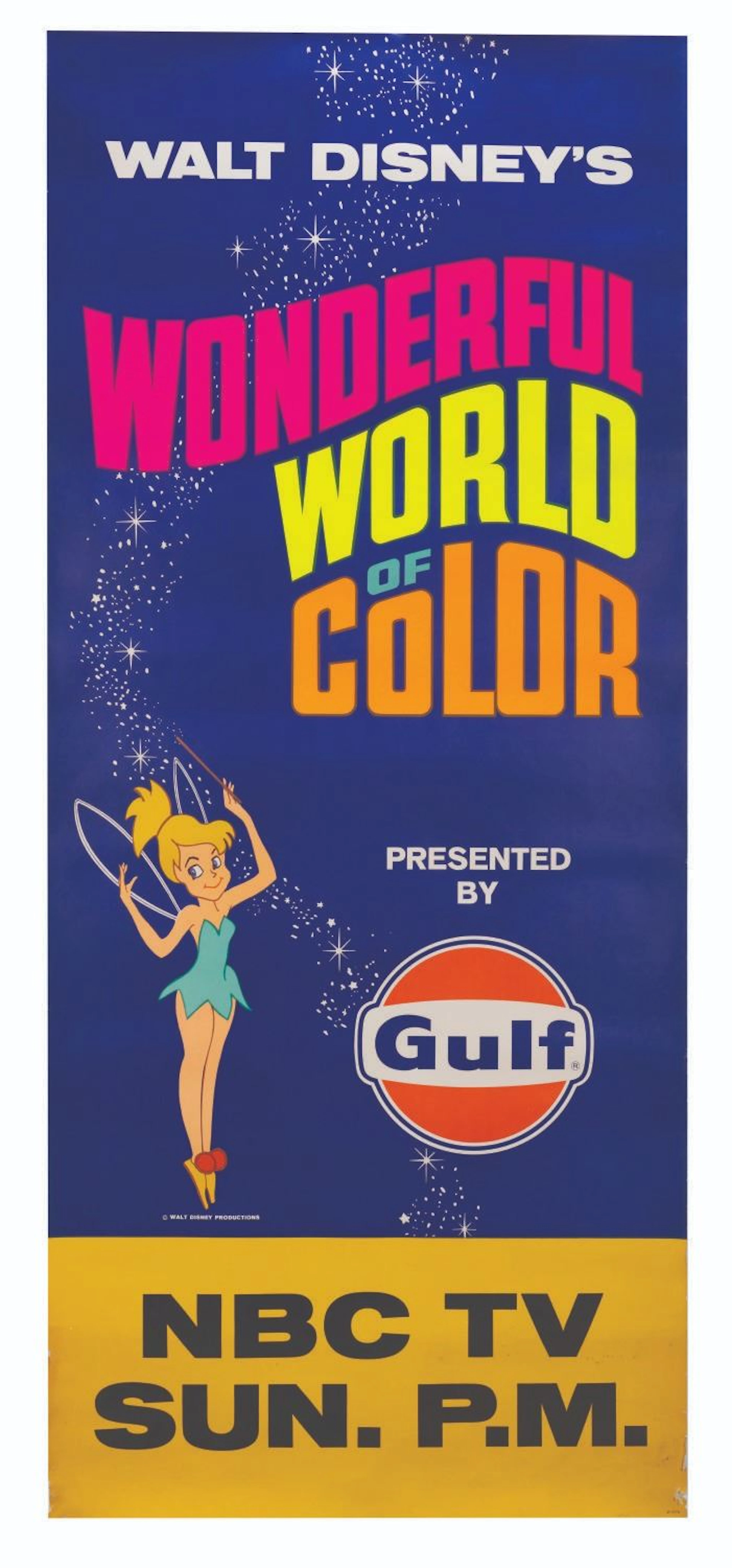 A "Walt Disney's Wonderful World of Color" Poster.