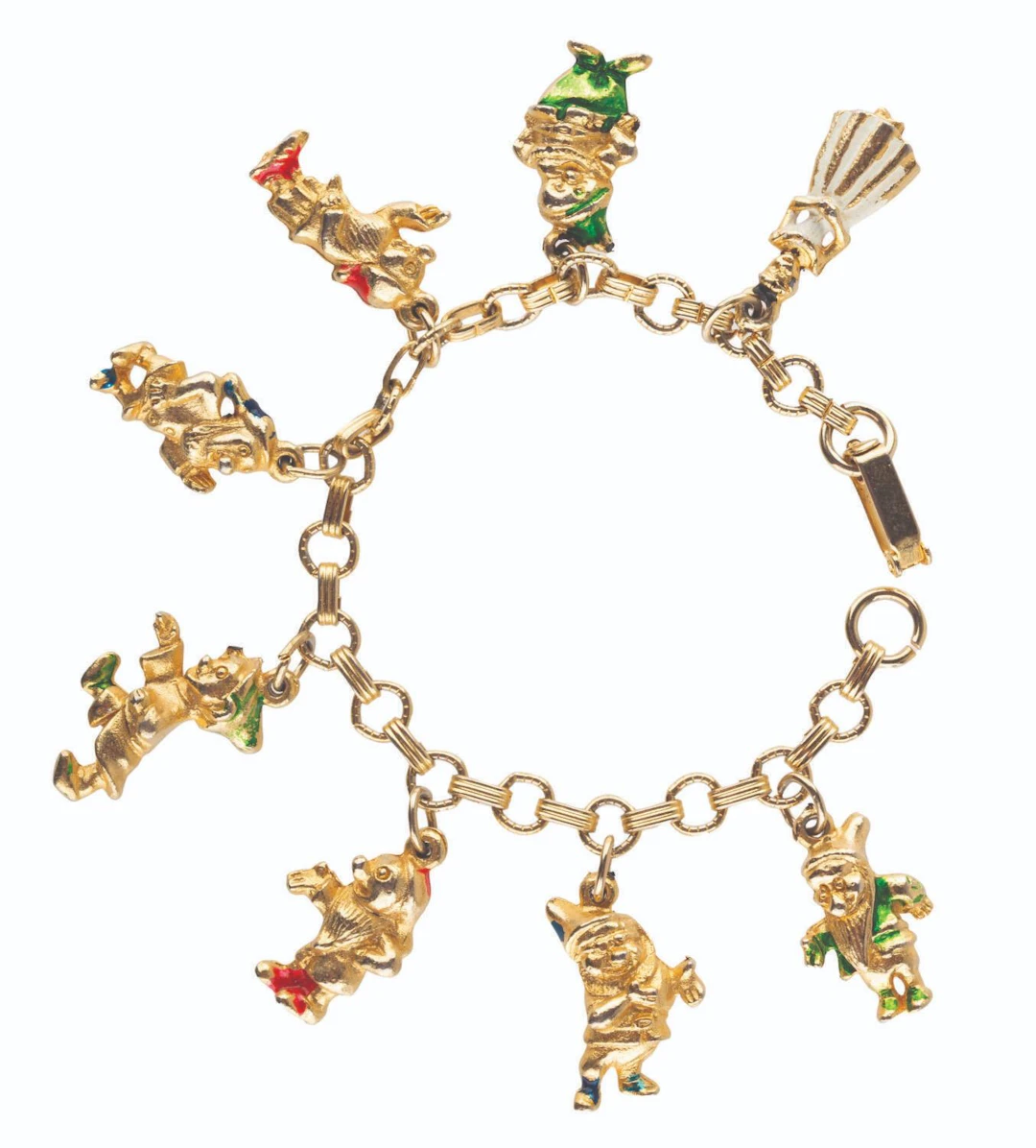 A "Snow White and the Seven Dwarfs" Charm Bracelet.