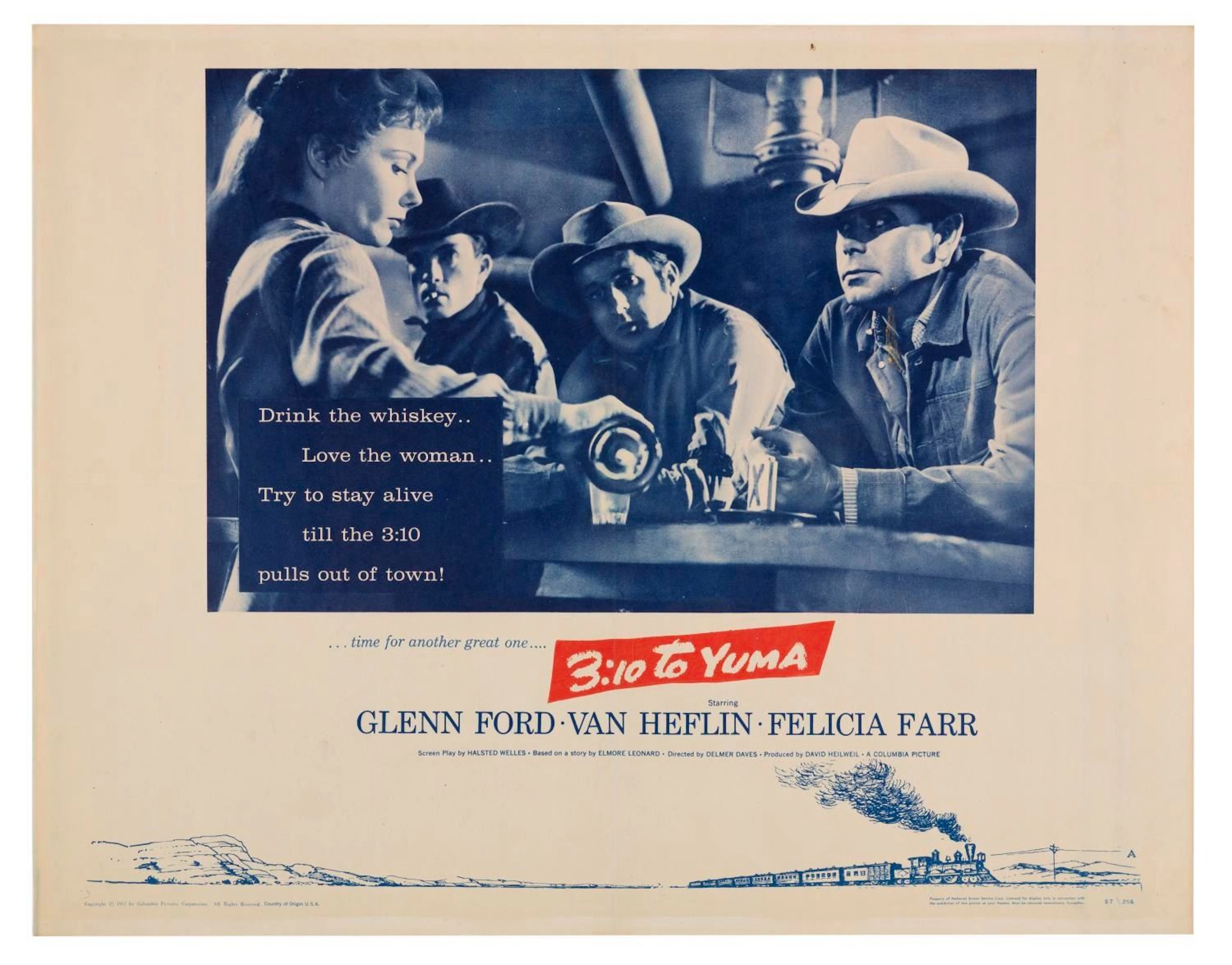A "3:10 To Yuma" Half-Sheet.