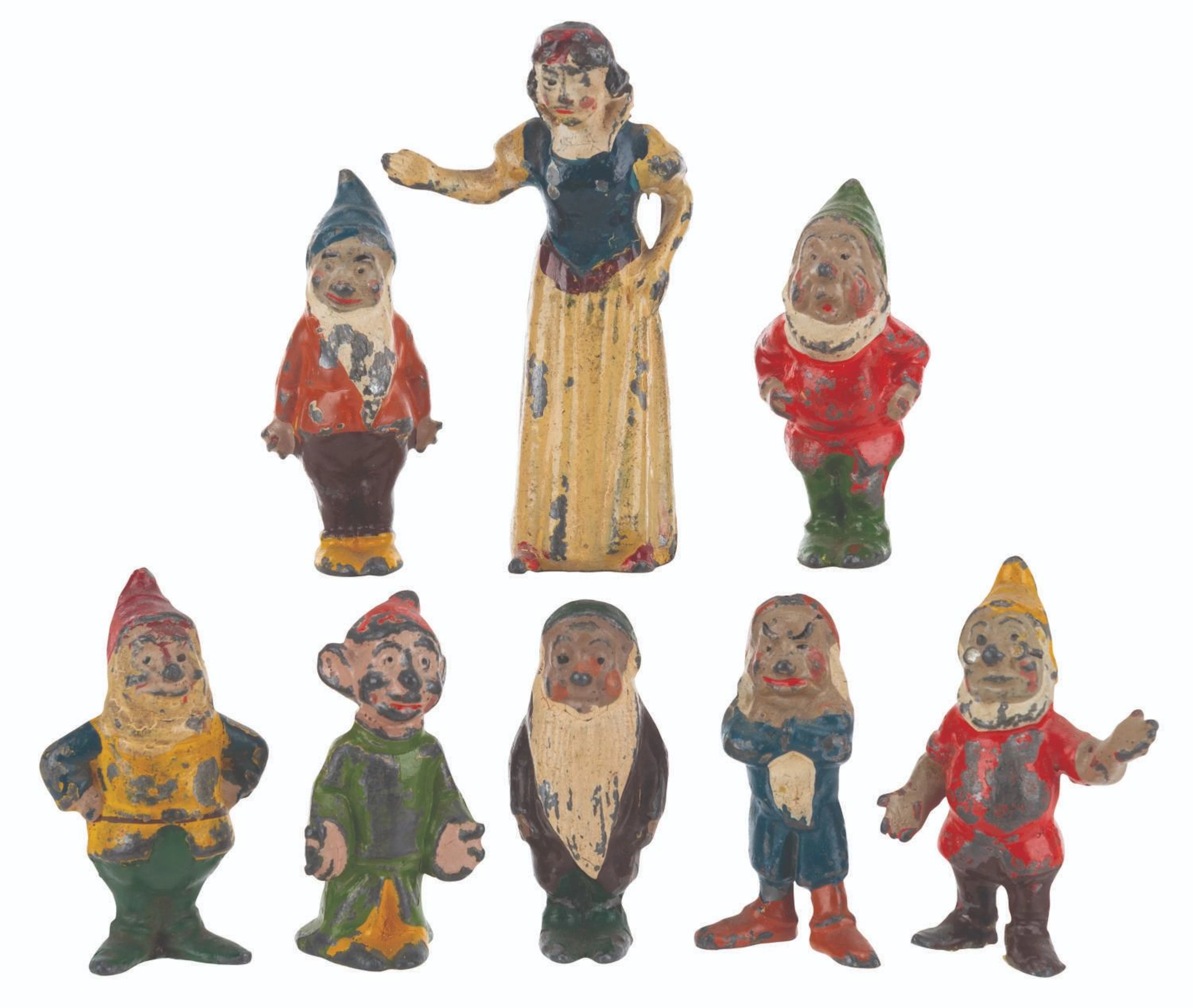 A Complete W. Britain "Snow White" Lead Figurine Set.