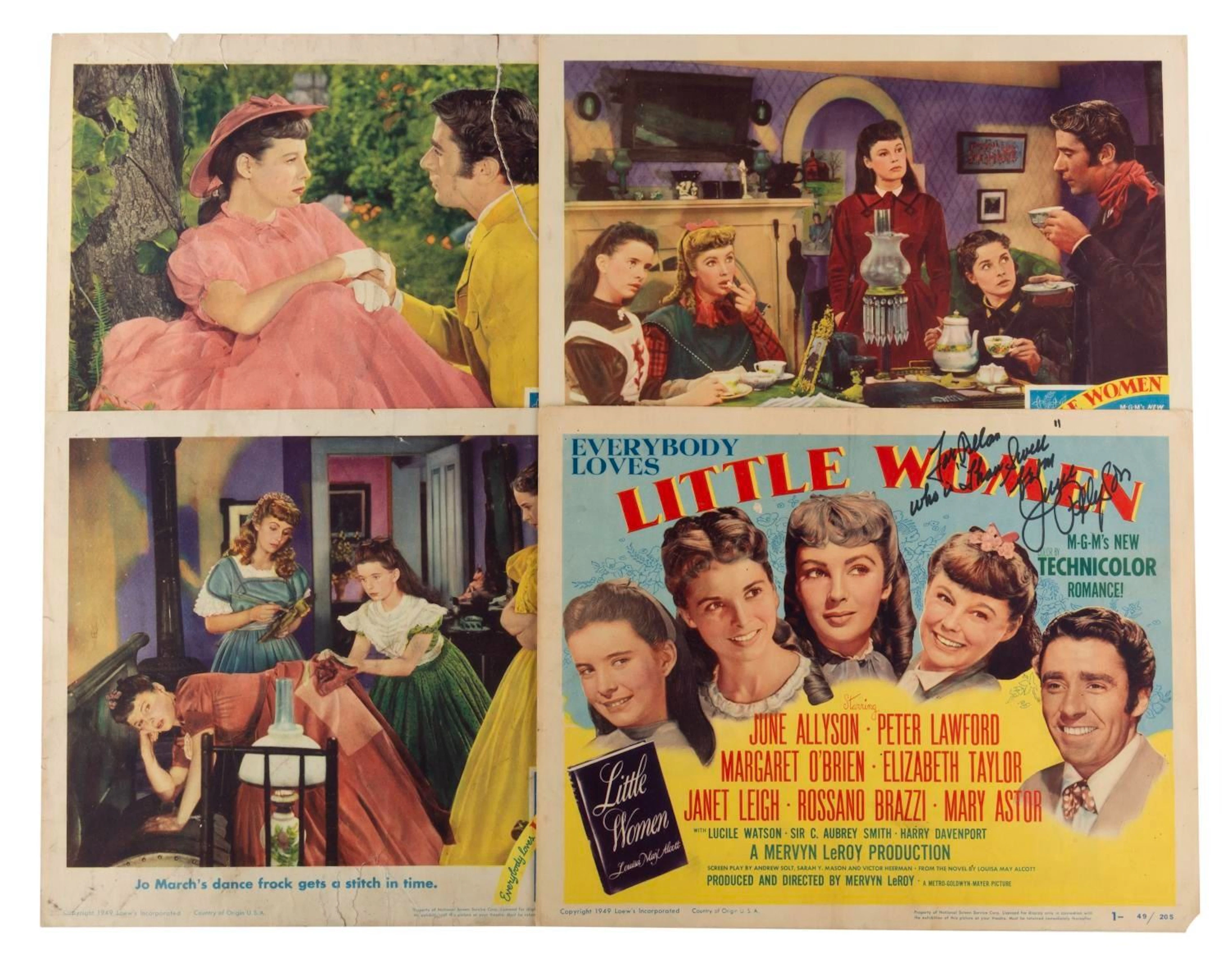 A Collection of "Little Women" 1949 Lobby Cards.