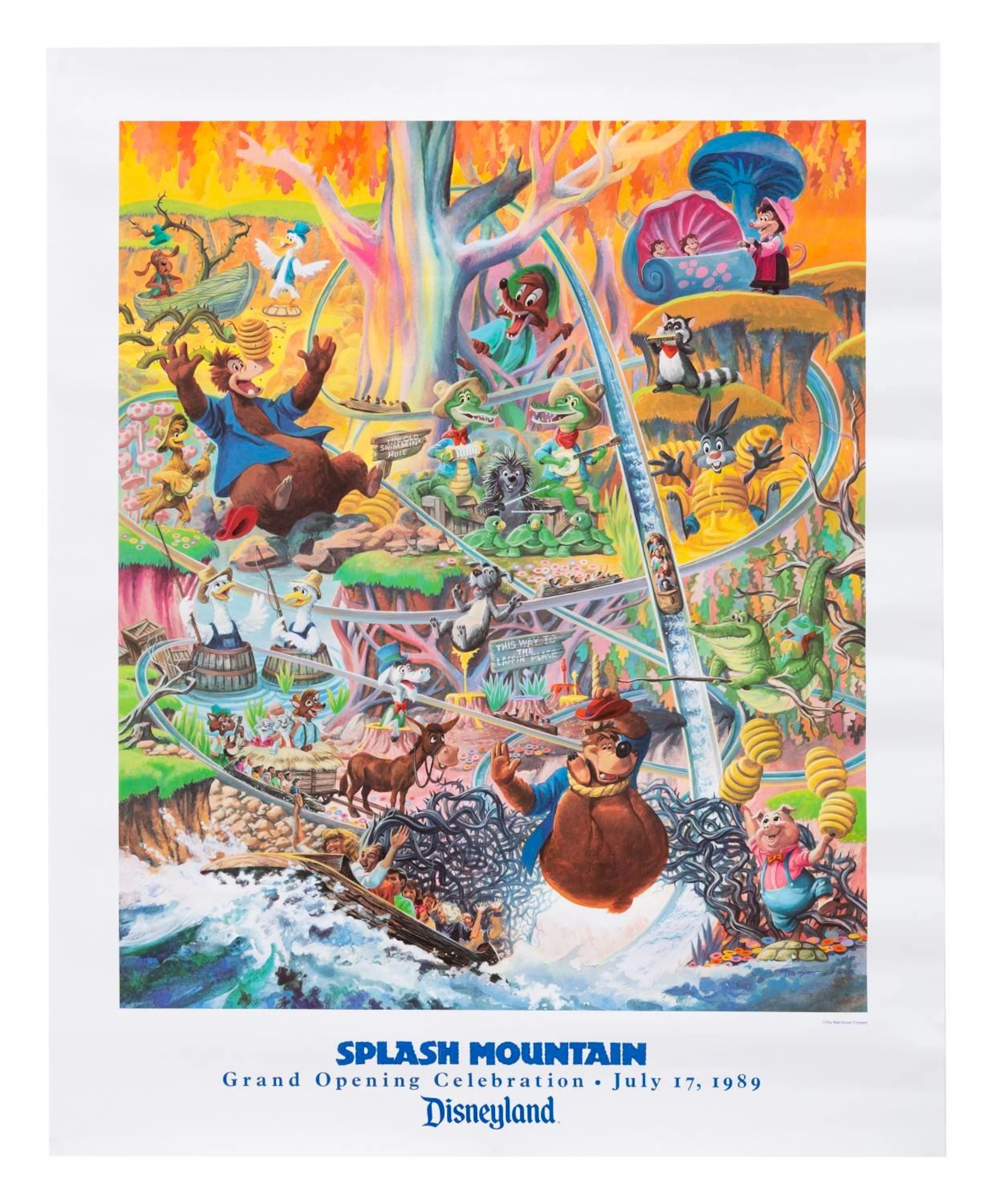 A Splash Mountain Grand Opening Charles Boyer Poster.