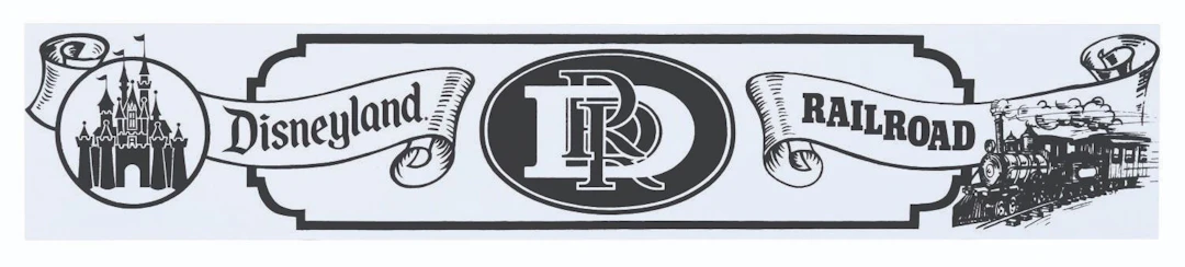 A Disneyland Railroad Horse-Drawn Street Car Sign.