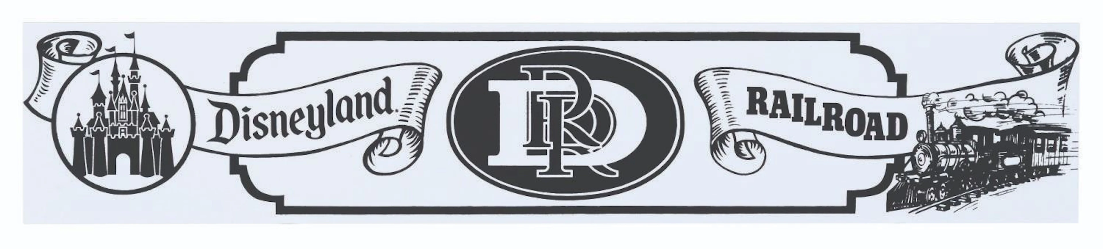 A Disneyland Railroad Horse-Drawn Street Car Sign.