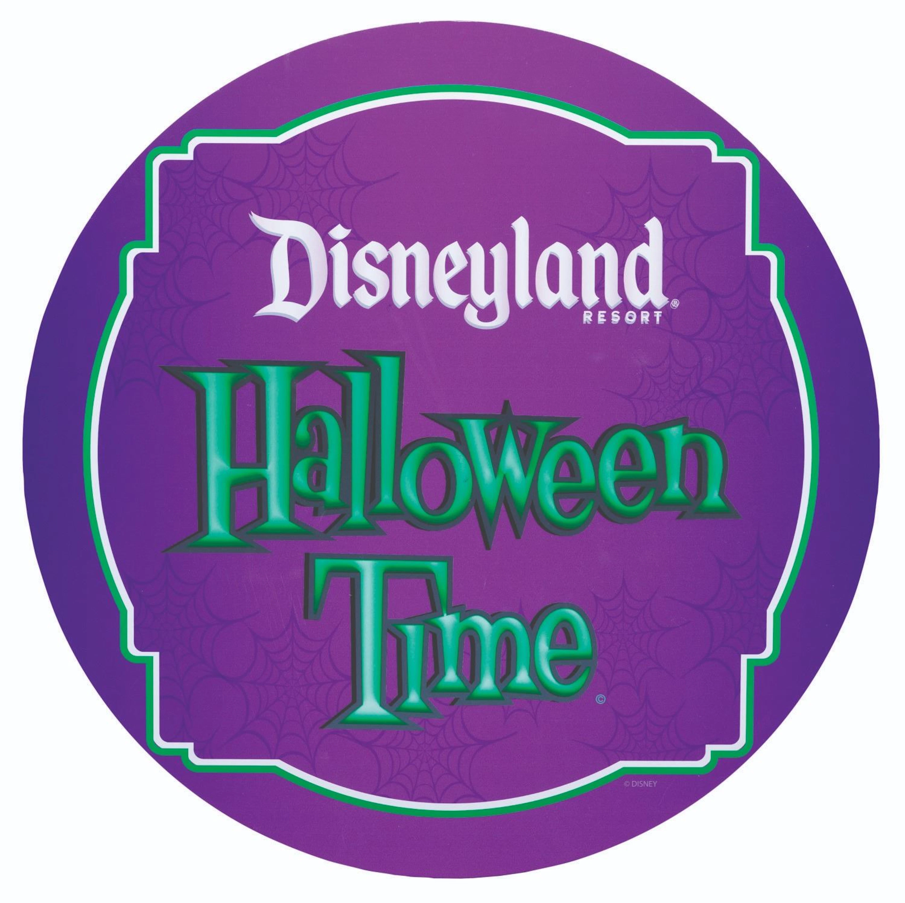 A Disneyland Resort "Halloween Time" Photo-Op Sign.