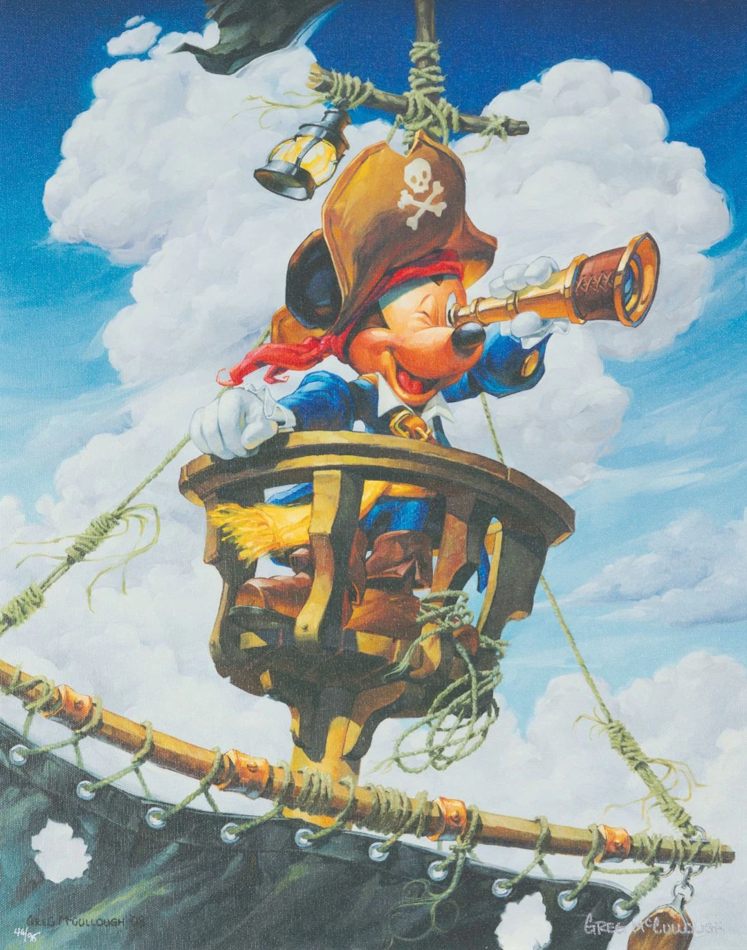 A “Pirate Mickey Mouse” Limited Edition Canvas Print.
