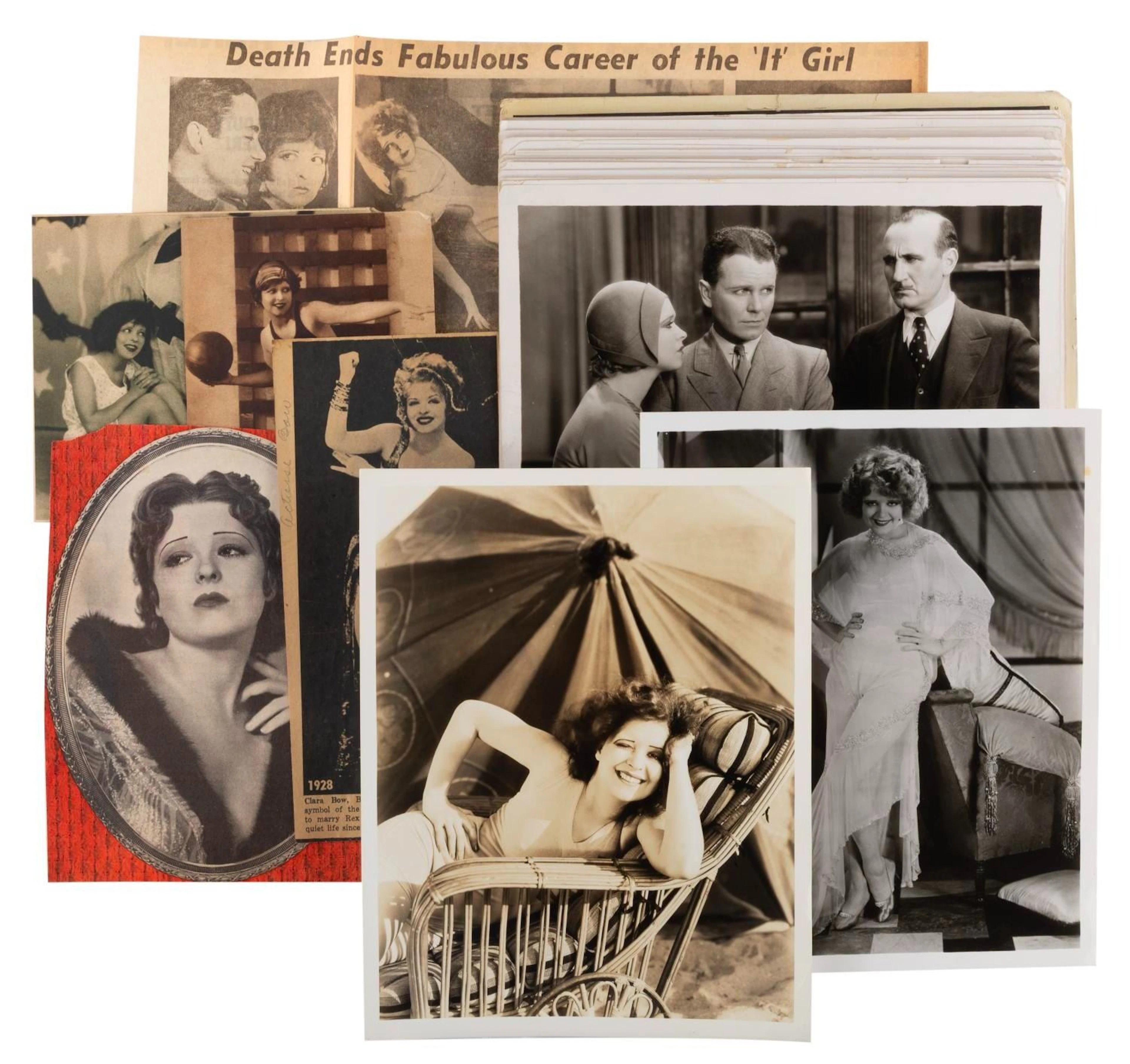 A Collection of Clara Bow Photographs and Clippings.