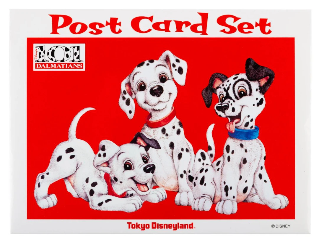 A Tokyo Disneyland "101 Dalmatians" Postcard Set.