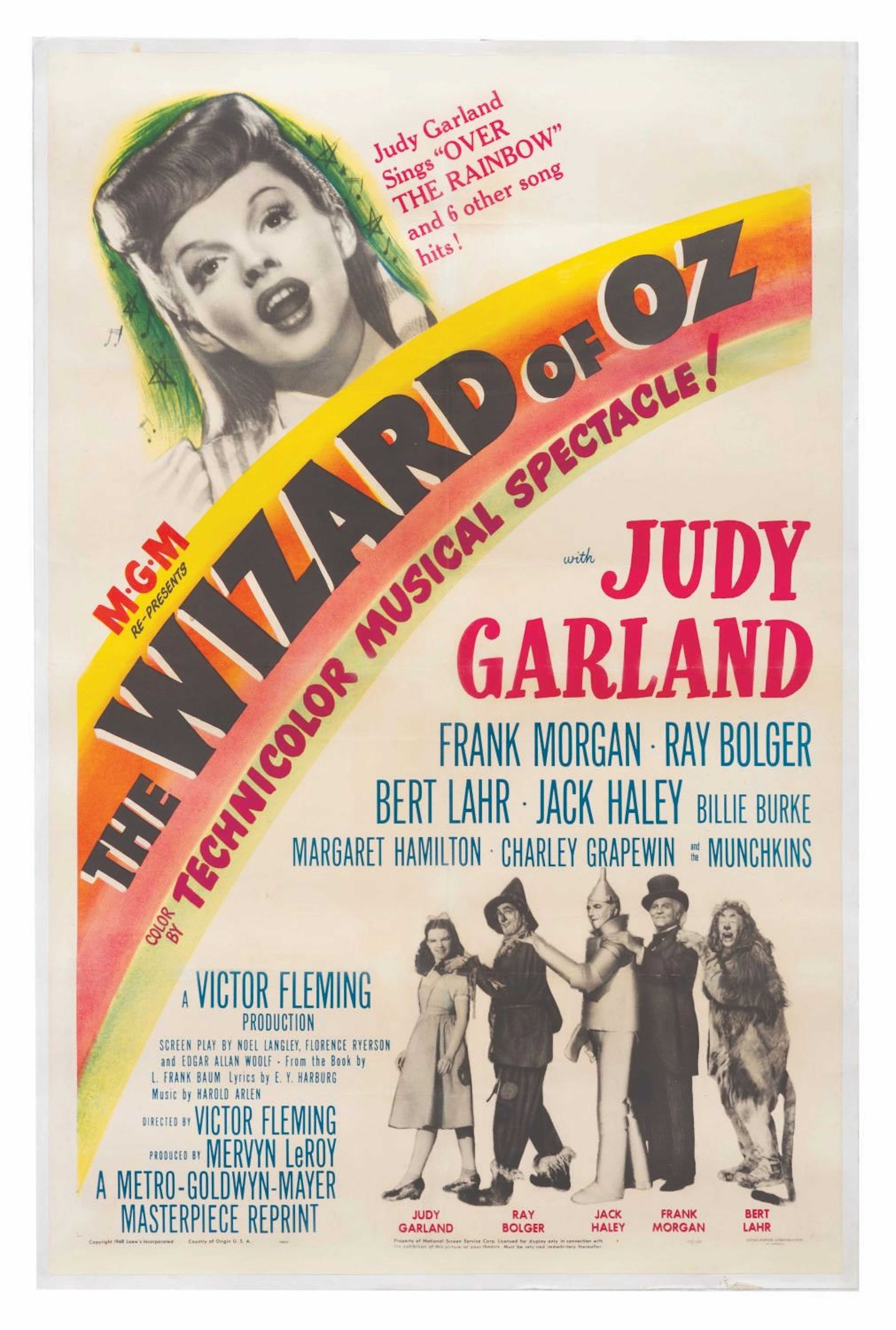A "The Wizard of Oz" Re-Release One-Sheet.