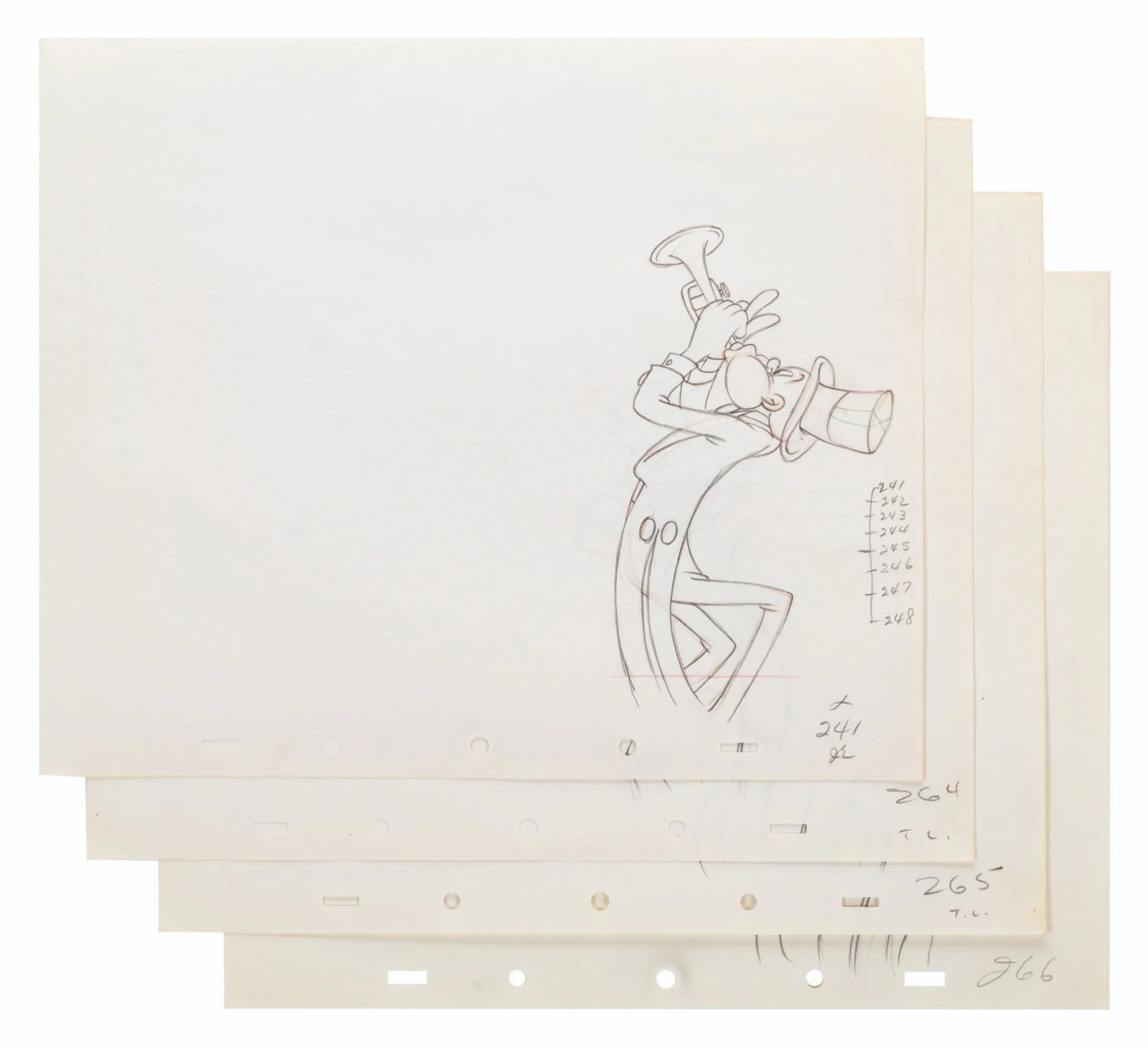 A Set of "Mother Goose Goes Hollywood" Production Drawings.