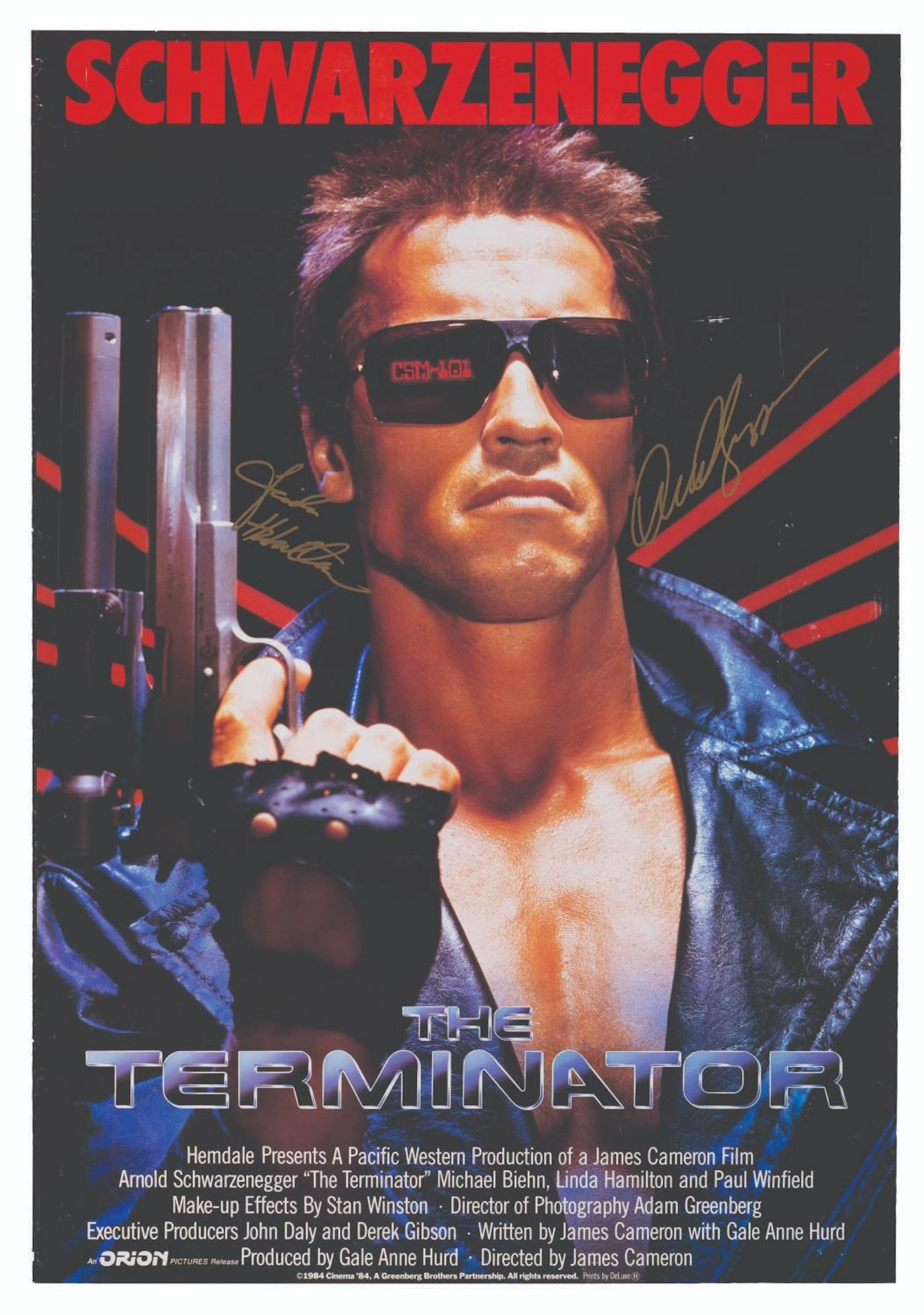 A Multi-Signed "The Terminator" One-Sheet.