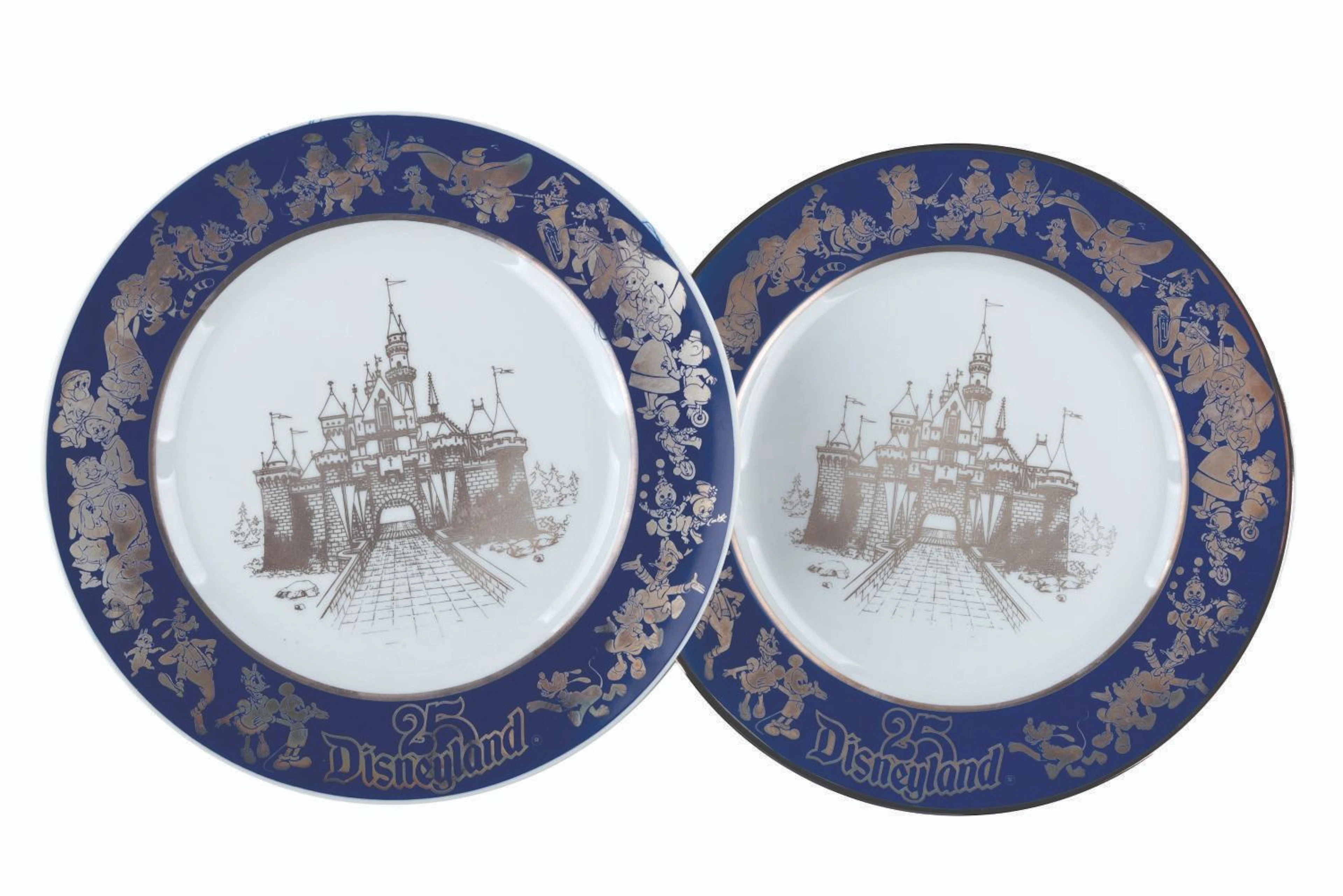 A Pair of Disneyland 25th Anniversary Plates.