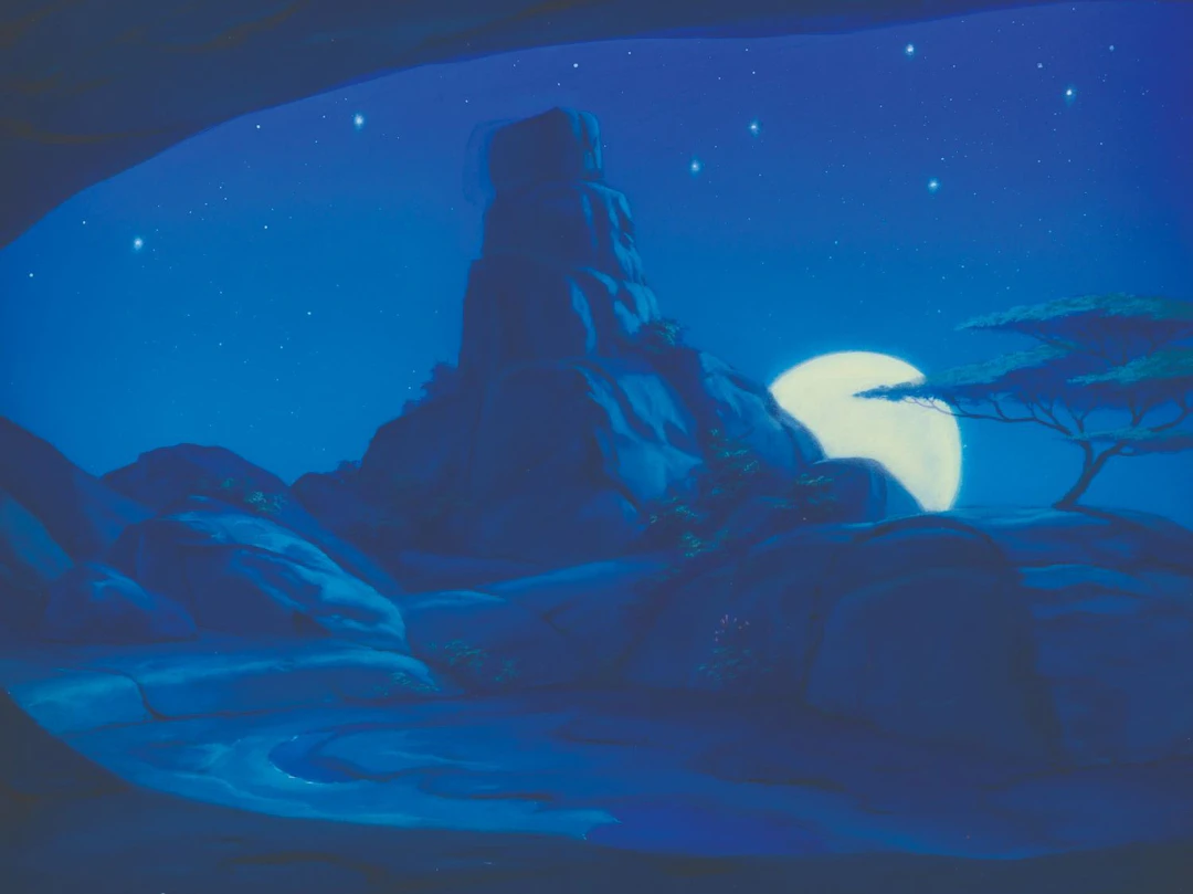 A "The Lion King" Original Color Key Concept Painting.